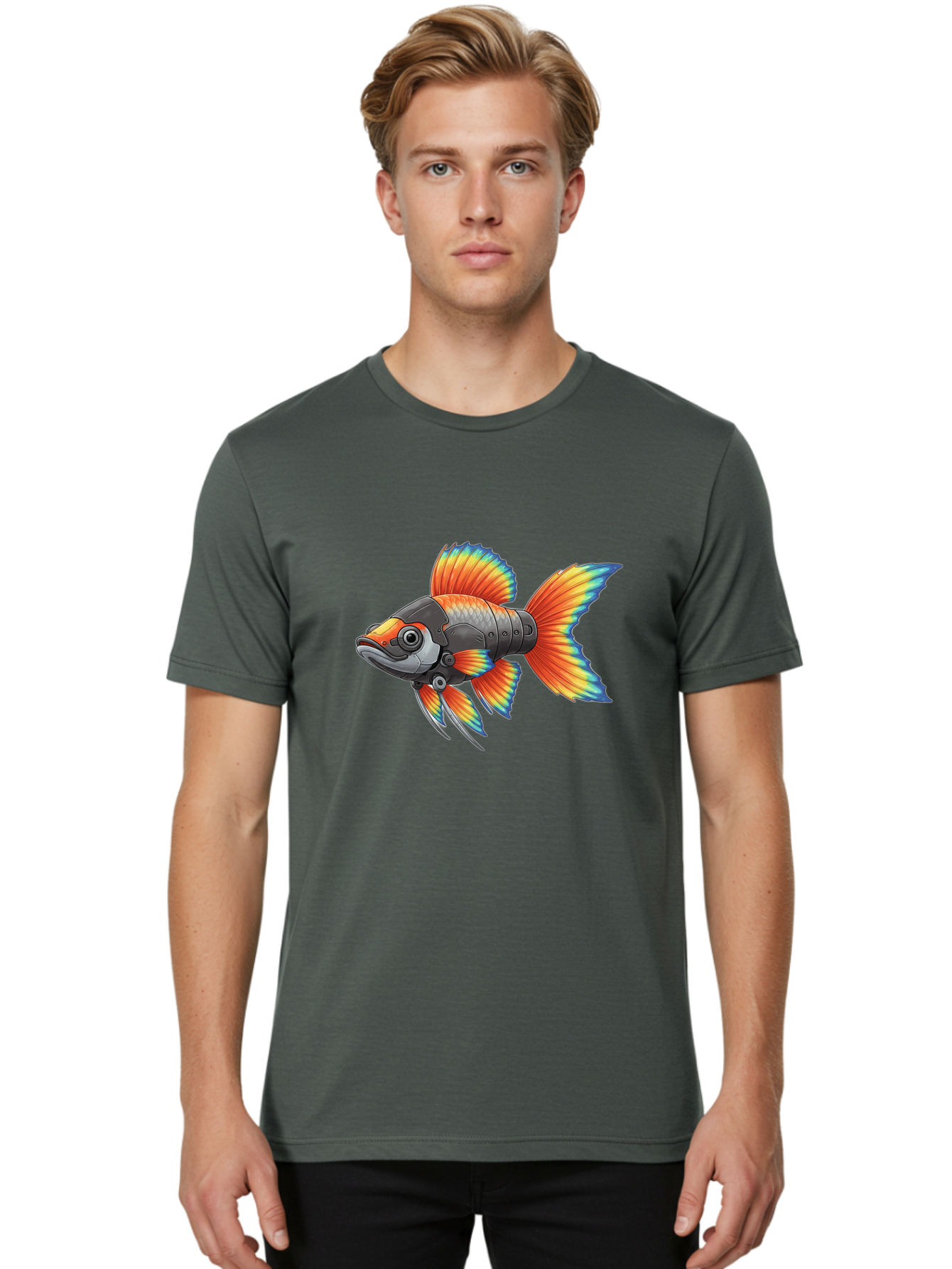 Robot-Fish Men'S Graphic Tee, 100% Cotton, Comfortable Casual Summer Wear, Machine Washable, Vintage Camera, Old Camera, Antique Camera, Black Camera, Classic Photography, Photography Equipment, Nostalgic Device, Film Camera, Camera Art Baf477 21