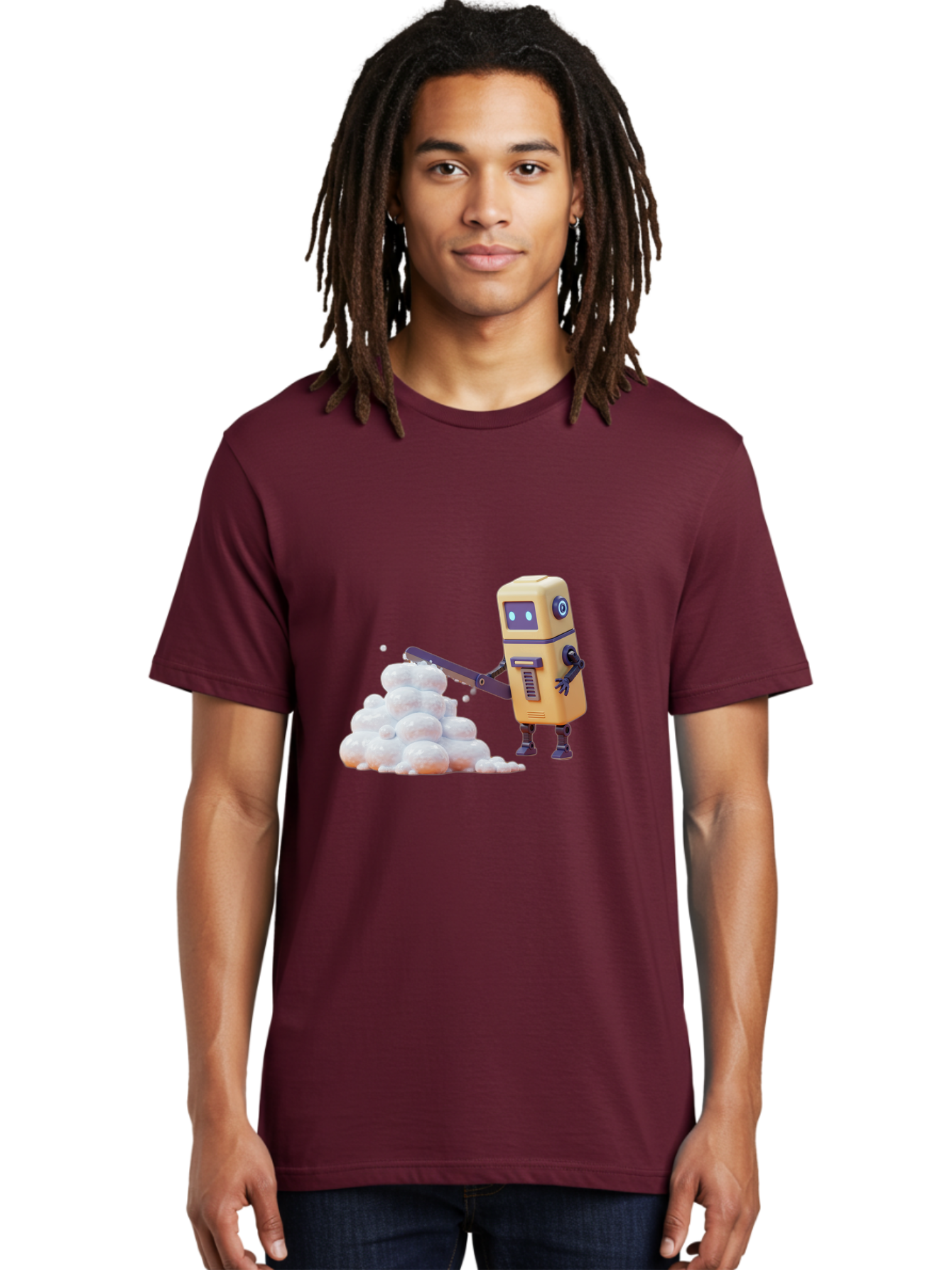 Robot-Shoveling-Snow Men'S Graphic Tee, 100% Cotton, Comfortable Casual Summer Wear, Machine Washable, Vintage Camera, Old Camera, Antique Camera, Black Camera, Classic Photography, Photography Equipment, Nostalgic Device, Film Camera, Baf479 21