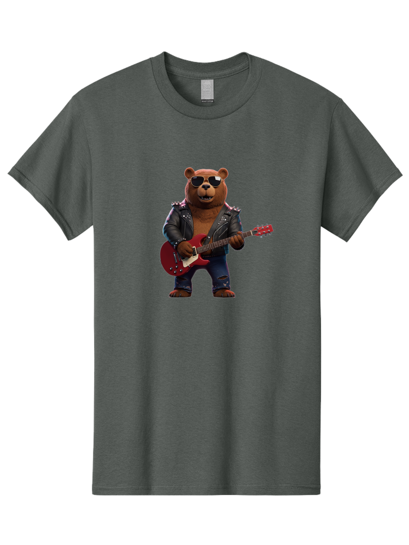 Rockstar-Bear Men'S Graphic Tee, 100% Cotton, Comfortable Casual Summer Wear, Machine Washable, Vintage Camera, Old Camera, Antique Camera, Black Camera, Classic Photography, Photography Equipment, Nostalgic Device, Film Camera, Camera Art Baf485 12