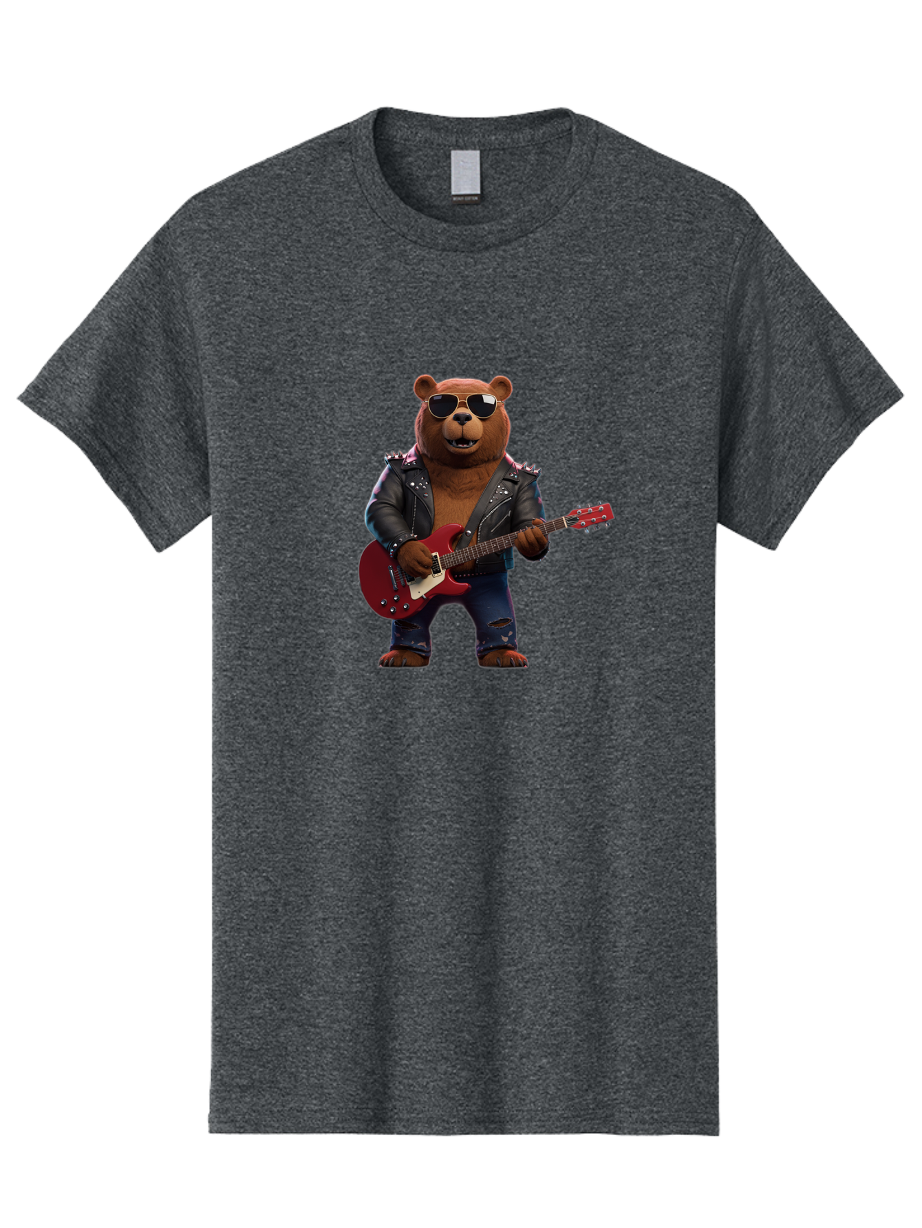 Rockstar-Bear Men'S Graphic Tee, 100% Cotton, Comfortable Casual Summer Wear, Machine Washable, Vintage Camera, Old Camera, Antique Camera, Black Camera, Classic Photography, Photography Equipment, Nostalgic Device, Film Camera, Camera Art Baf485 15