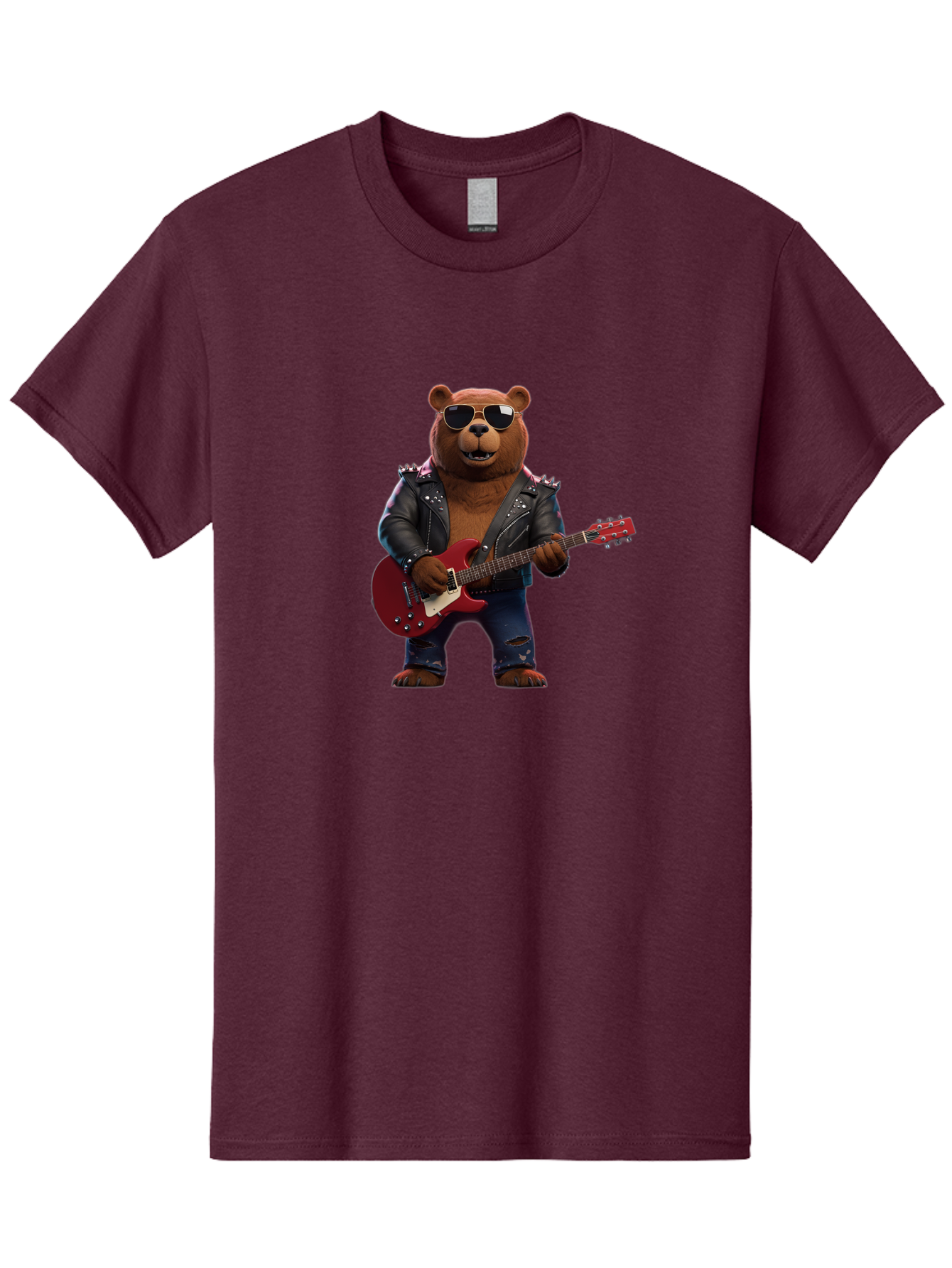 Rockstar-Bear Men'S Graphic Tee, 100% Cotton, Comfortable Casual Summer Wear, Machine Washable, Vintage Camera, Old Camera, Antique Camera, Black Camera, Classic Photography, Photography Equipment, Nostalgic Device, Film Camera, Camera Art Baf485 6