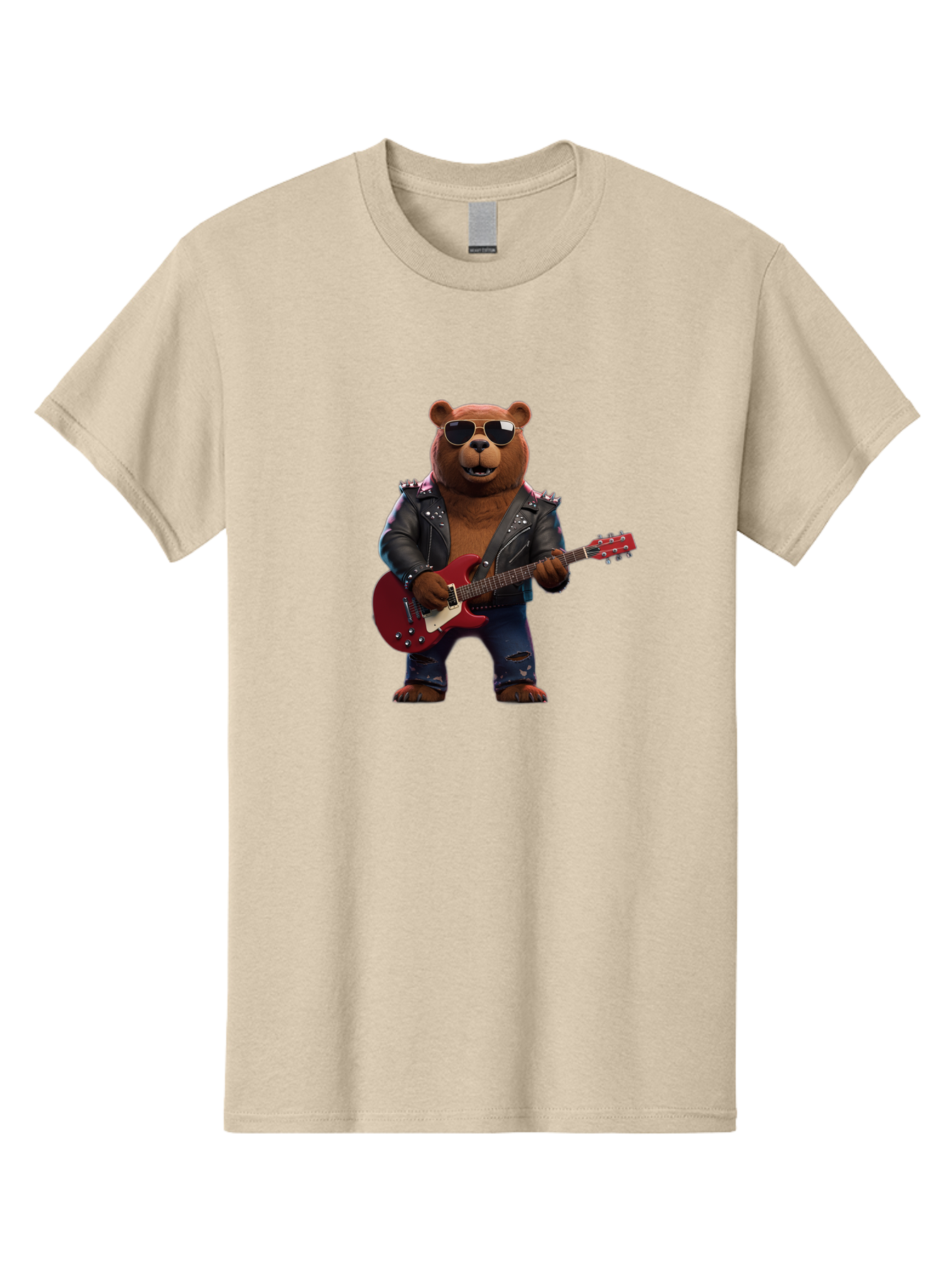 Rockstar-Bear Men'S Graphic Tee, 100% Cotton, Comfortable Casual Summer Wear, Machine Washable, Vintage Camera, Old Camera, Antique Camera, Black Camera, Classic Photography, Photography Equipment, Nostalgic Device, Film Camera, Camera Art Baf485 11