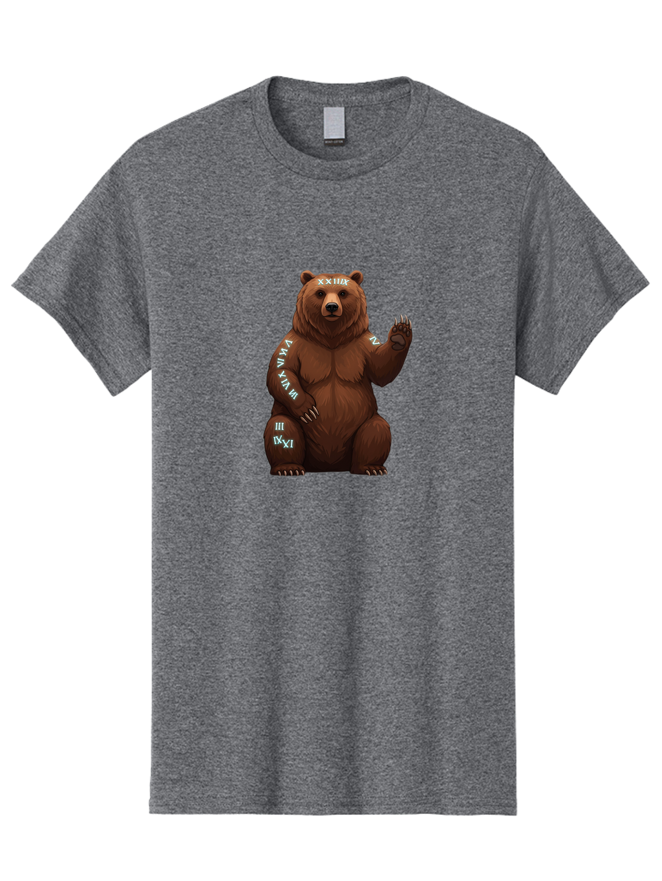 Roman-Numeral-Bear Men'S Graphic Tee, 100% Cotton, Comfortable Casual Summer Wear, Machine Washable, Vintage Camera, Old Camera, Antique Camera, Black Camera, Classic Photography, Photography Equipment, Nostalgic Device, Film Camera, Baf486 14