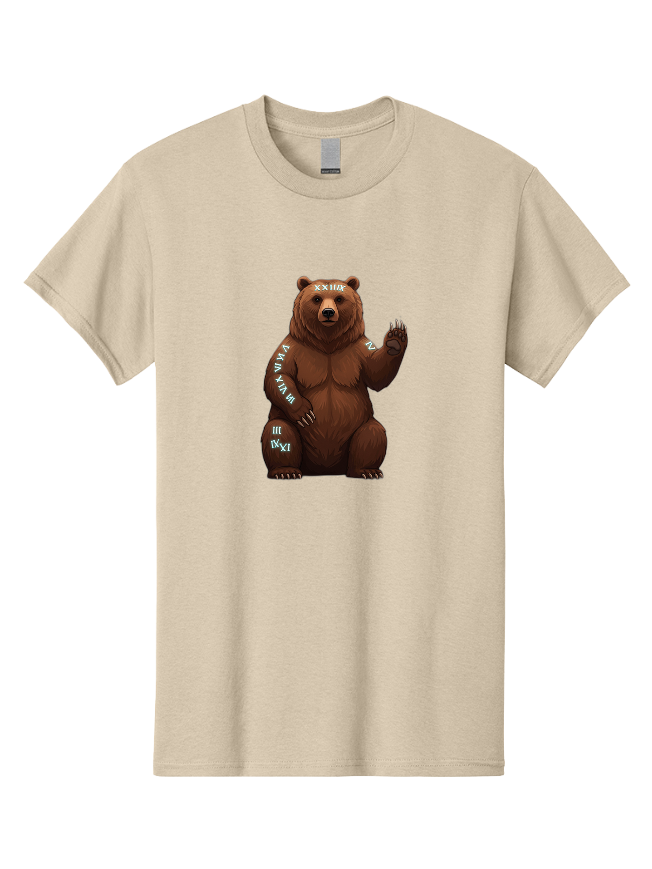 Roman-Numeral-Bear Men'S Graphic Tee, 100% Cotton, Comfortable Casual Summer Wear, Machine Washable, Vintage Camera, Old Camera, Antique Camera, Black Camera, Classic Photography, Photography Equipment, Nostalgic Device, Film Camera, Baf486 6