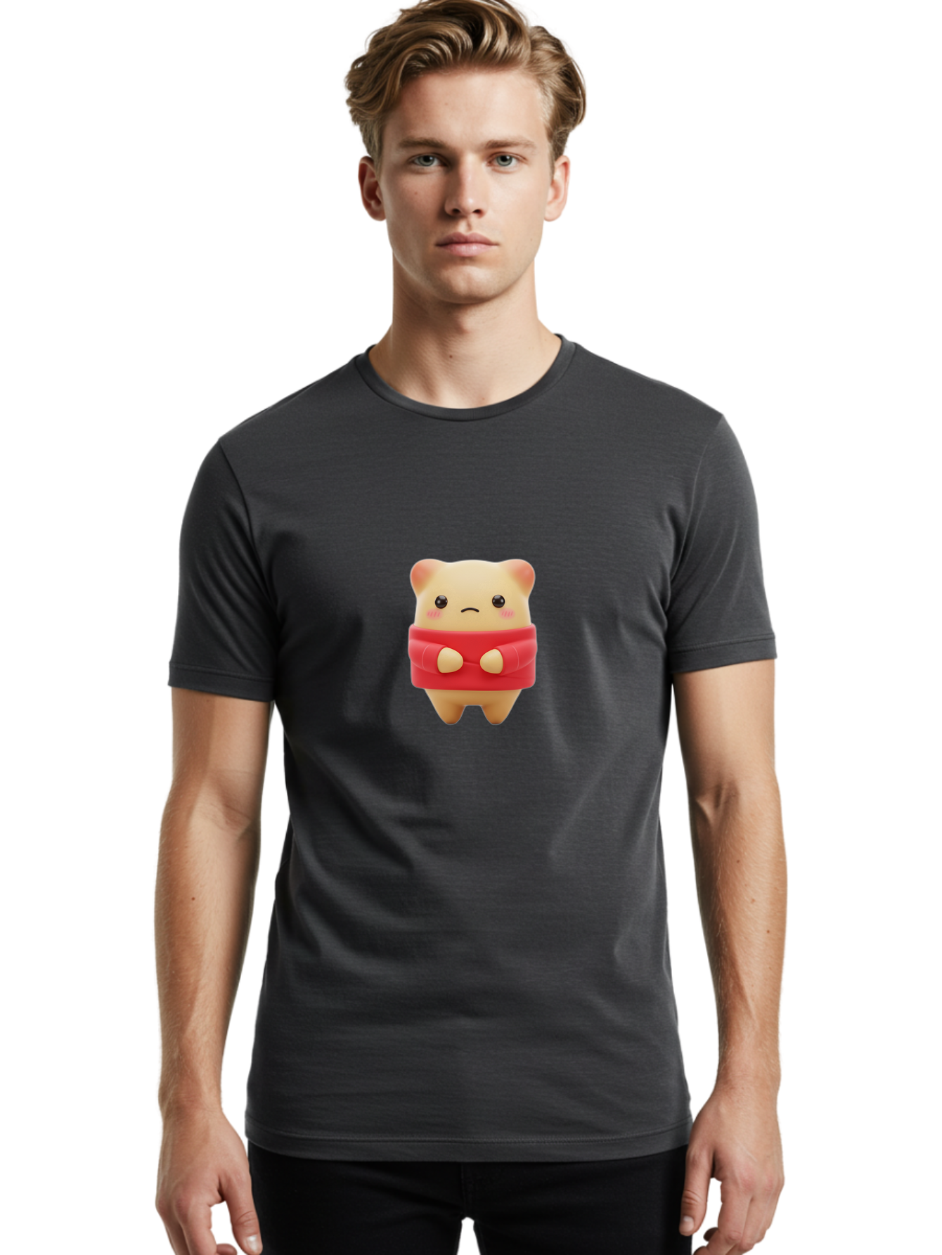 Sad-Cat-Figurine Men'S Graphic Tee, 100% Cotton, Comfortable Casual Summer Wear, Machine Washable, Vintage Camera, Old Camera, Antique Camera, Black Camera, Classic Photography, Photography Equipment, Nostalgic Device, Film Camera, Camera Art Baf494 22