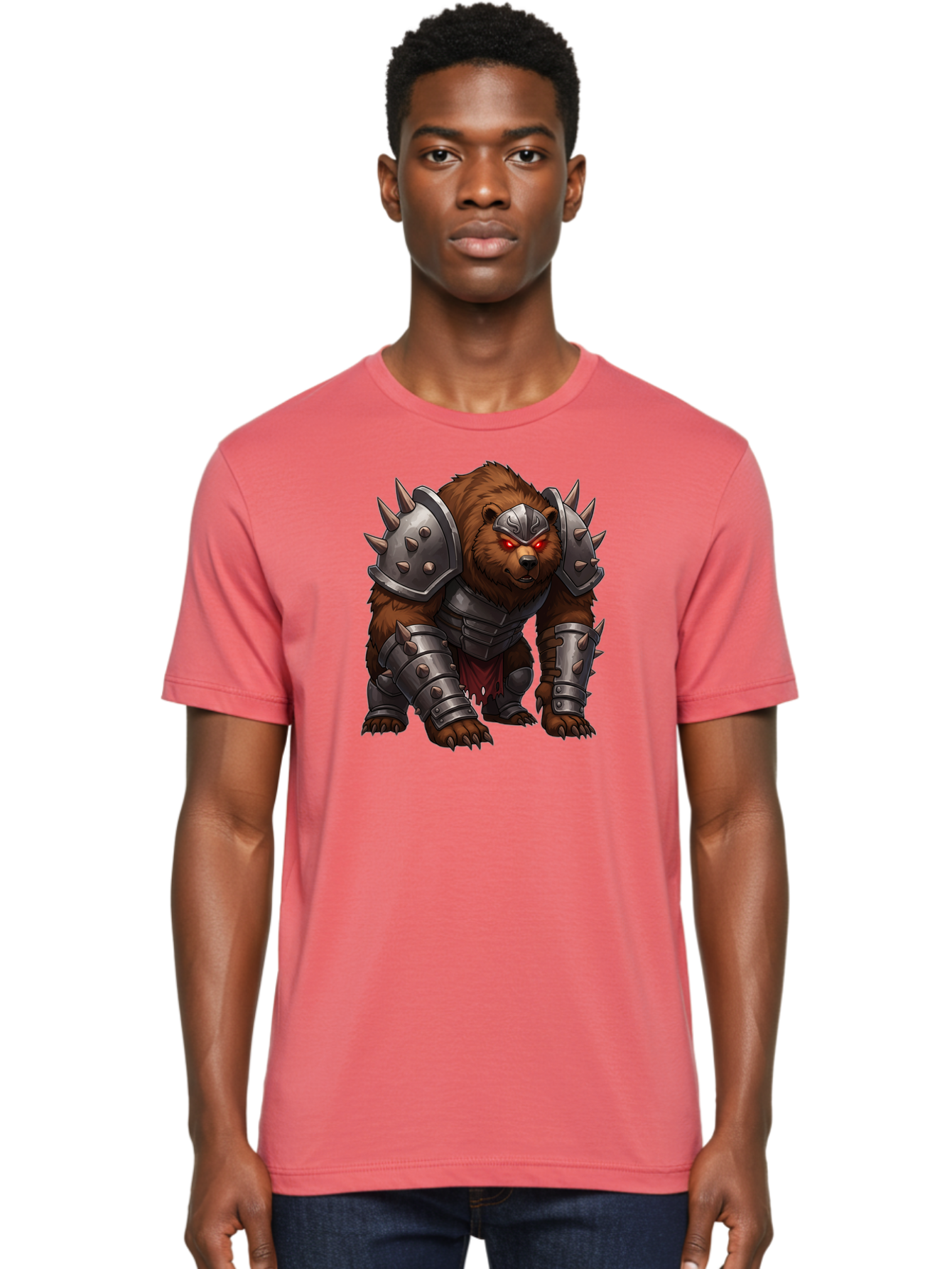 Warrior-Bear-1 Men'S Graphic Tee, 100% Cotton, Comfortable Casual Summer Wear, Machine Washable, Vintage Camera, Old Camera, Antique Camera, Black Camera, Classic Photography, Photography Equipment, Nostalgic Device, Film Camera, Camera Art Baf618 16