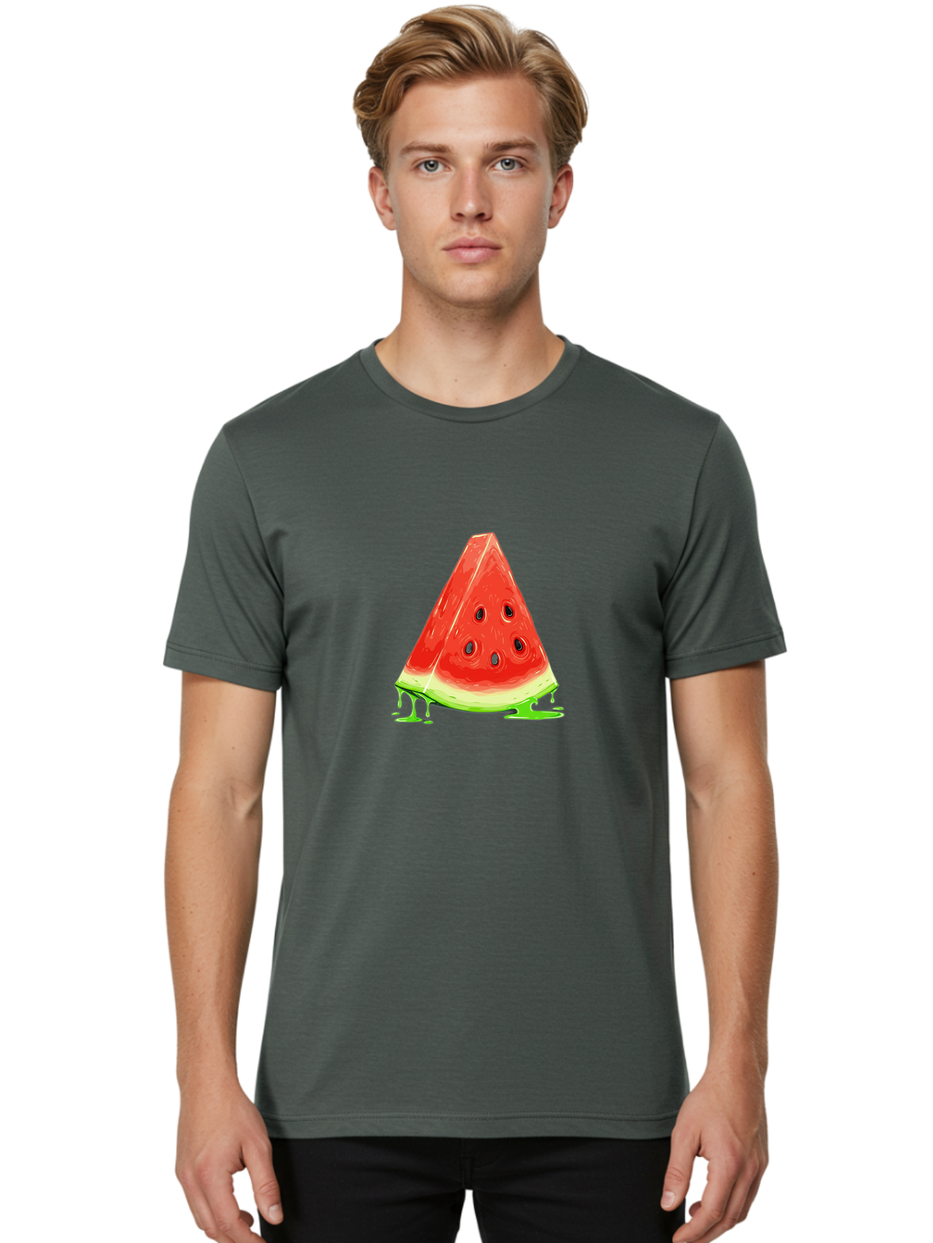 Watermelon-Slice-1 Men'S Graphic Tee, 100% Cotton, Comfortable Casual Summer Wear, Machine Washable, Vintage Camera, Old Camera, Antique Camera, Black Camera, Classic Photography, Photography Equipment, Nostalgic Device, Film Camera, Baf621 4