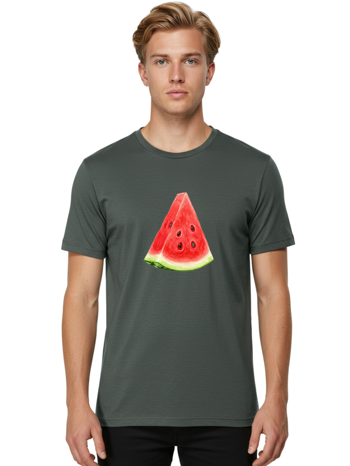 Watermelon-Slice-10 Men'S Graphic Tee, 100% Cotton, Comfortable Casual Summer Wear, Machine Washable, Vintage Camera, Old Camera, Antique Camera, Black Camera, Classic Photography, Photography Equipment, Nostalgic Device, Film Camera, Baf622 22