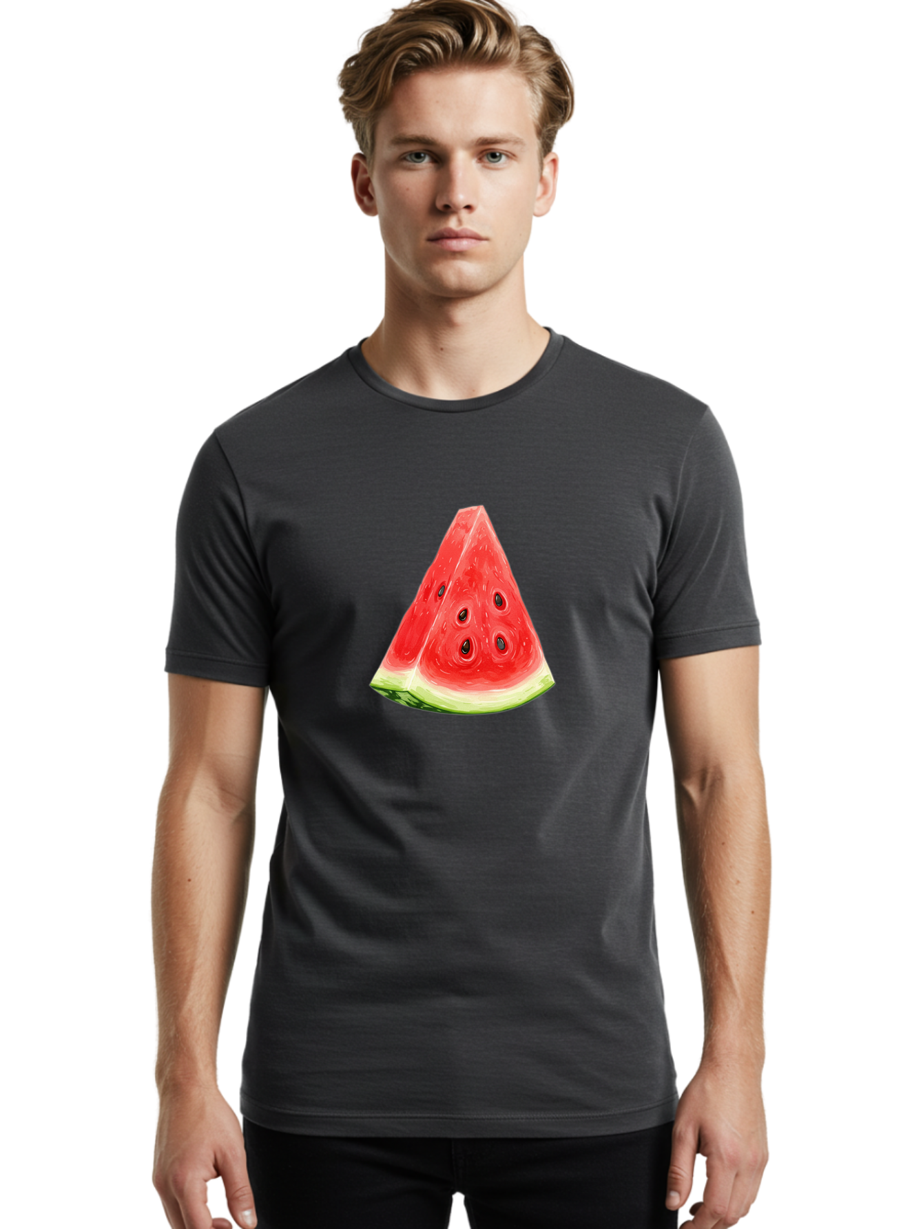 Watermelon-Slice-10 Men'S Graphic Tee, 100% Cotton, Comfortable Casual Summer Wear, Machine Washable, Vintage Camera, Old Camera, Antique Camera, Black Camera, Classic Photography, Photography Equipment, Nostalgic Device, Film Camera, Baf622 24