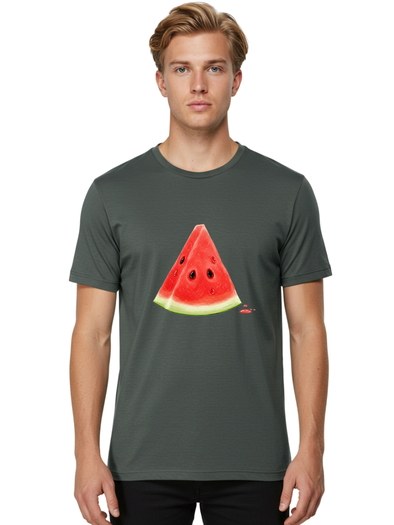 Watermelon-Slice-11 Men'S Graphic Tee, 100% Cotton, Comfortable Casual Summer Wear, Machine Washable, Vintage Camera, Old Camera, Antique Camera, Black Camera, Classic Photography, Photography Equipment, Nostalgic Device, Film Camera, Baf623 30