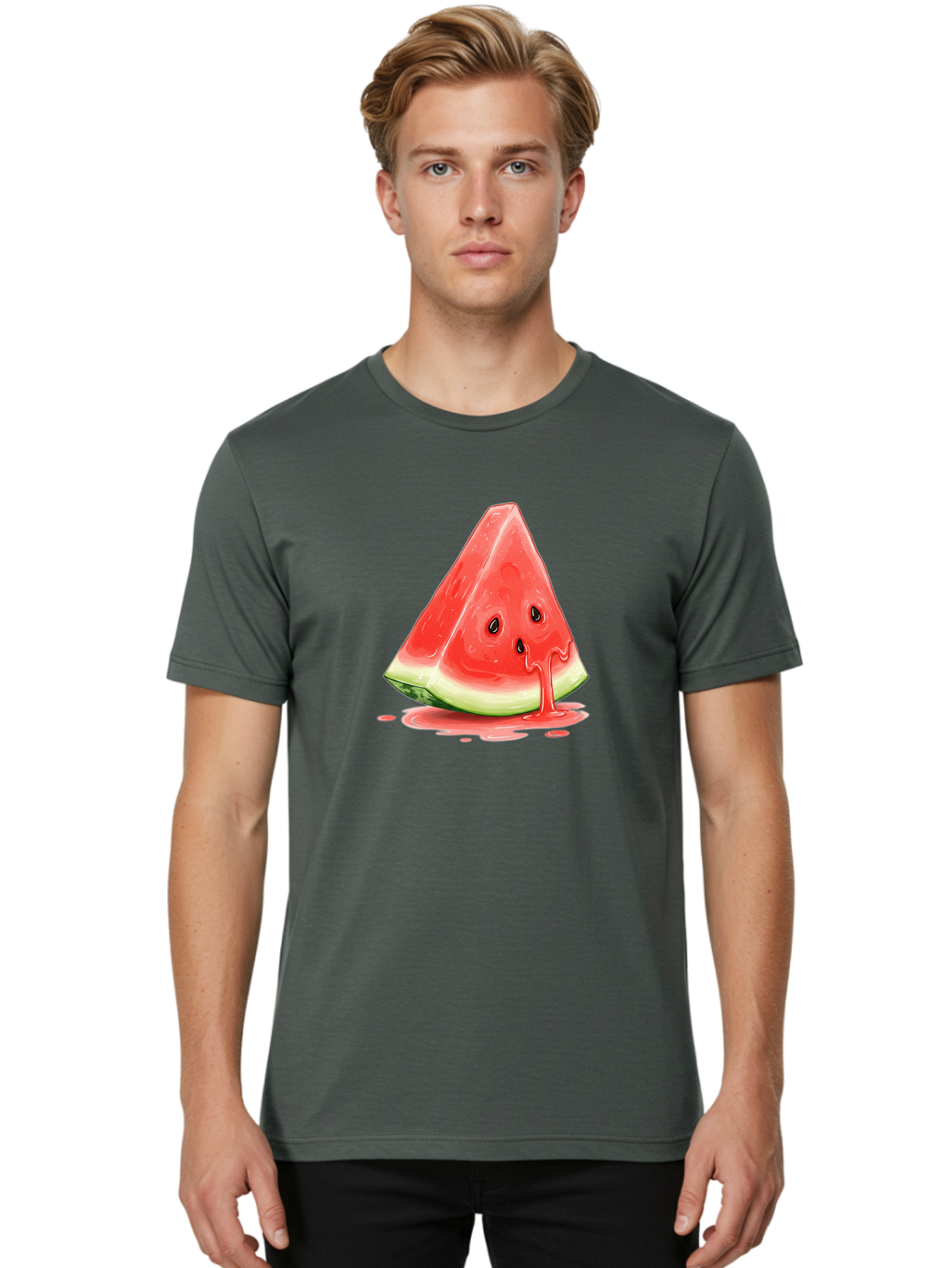 Watermelon-Slice-12 Men'S Graphic Tee, 100% Cotton, Comfortable Casual Summer Wear, Machine Washable, Vintage Camera, Old Camera, Antique Camera, Black Camera, Classic Photography, Photography Equipment, Nostalgic Device, Film Camera, Baf624 28