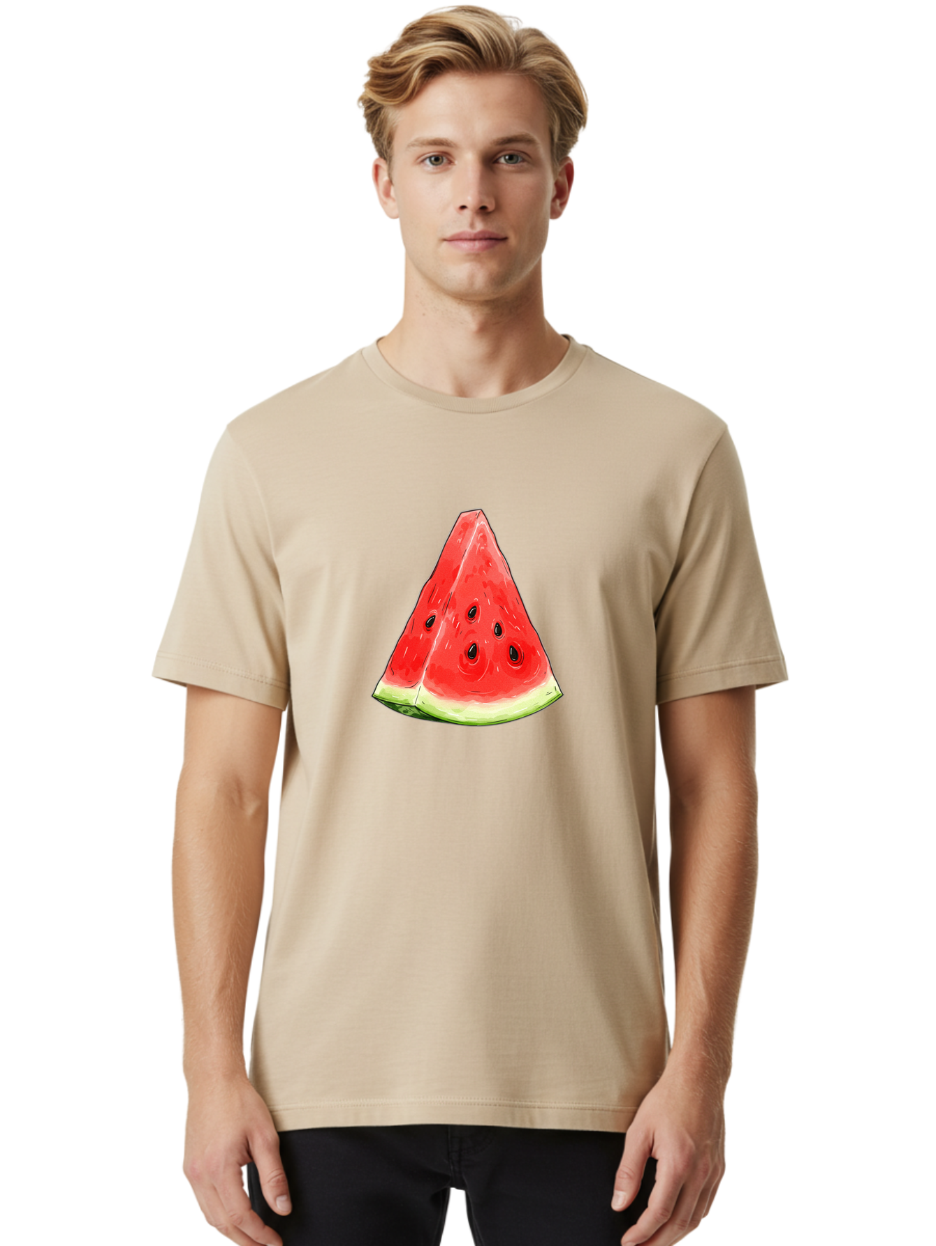 Watermelon-Slice-16 Men'S Graphic Tee, 100% Cotton, Comfortable Casual Summer Wear, Machine Washable, Vintage Camera, Old Camera, Antique Camera, Black Camera, Classic Photography, Photography Equipment, Nostalgic Device, Film Camera, Baf628 4