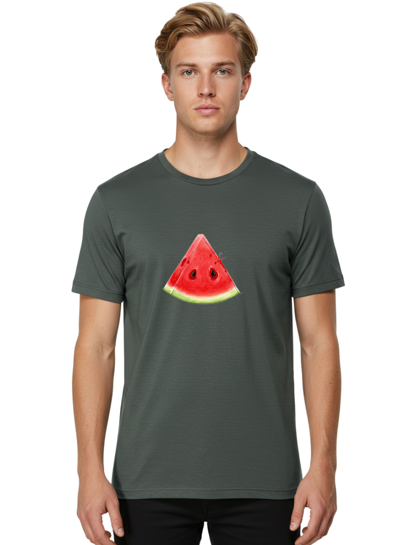 Watermelon-Slice-19 Men'S Graphic Tee, 100% Cotton, Comfortable Casual Summer Wear, Machine Washable, Vintage Camera, Old Camera, Antique Camera, Black Camera, Classic Photography, Photography Equipment, Nostalgic Device, Film Camera, Baf631 8