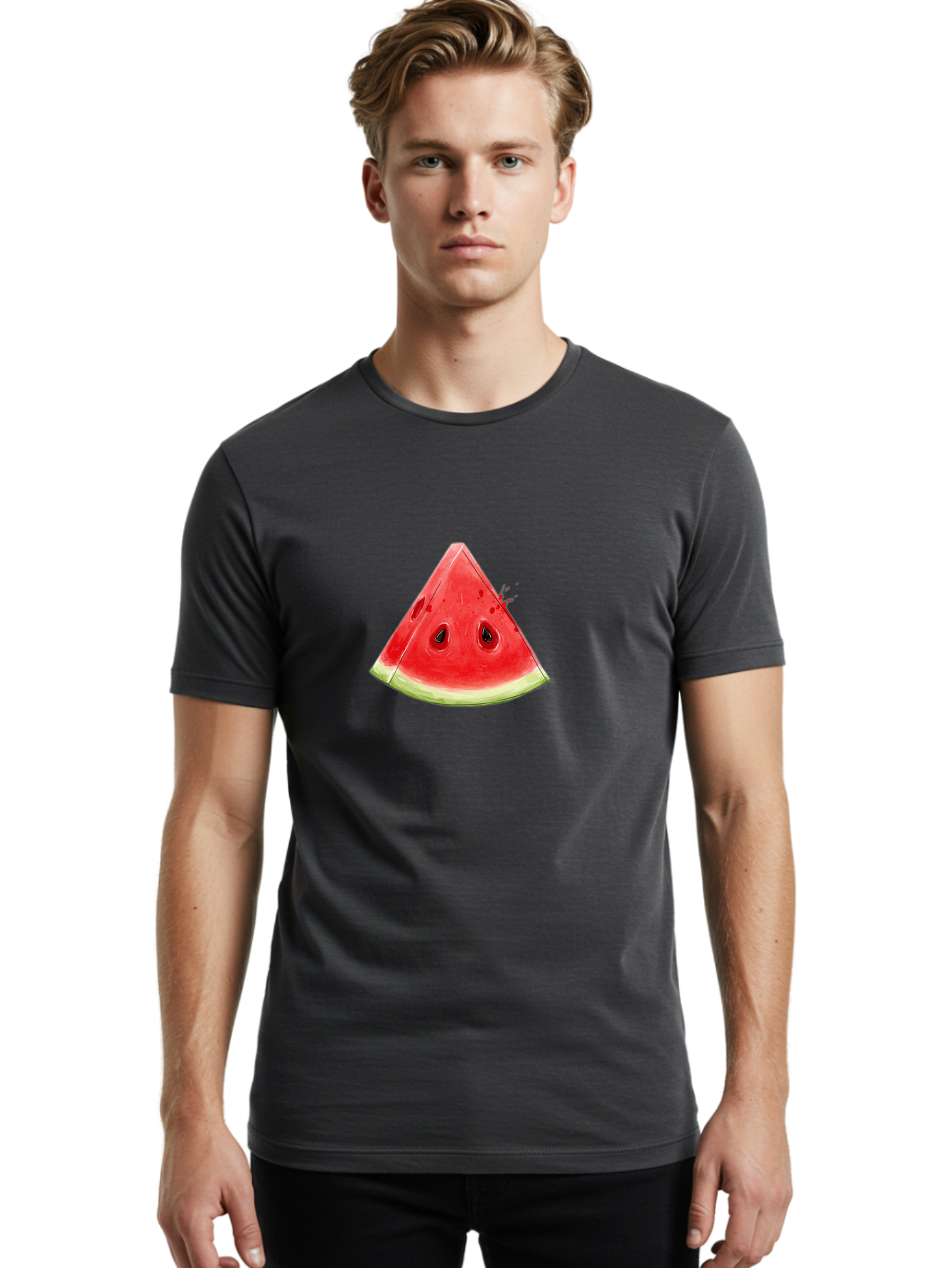 Watermelon-Slice-19 Men'S Graphic Tee, 100% Cotton, Comfortable Casual Summer Wear, Machine Washable, Vintage Camera, Old Camera, Antique Camera, Black Camera, Classic Photography, Photography Equipment, Nostalgic Device, Film Camera, Baf631 14