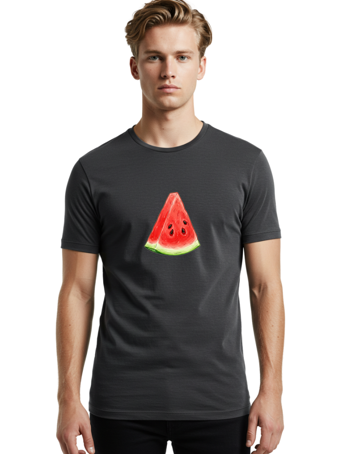 Watermelon-Slice-20 Men'S Graphic Tee, 100% Cotton, Comfortable Casual Summer Wear, Machine Washable, Vintage Camera, Old Camera, Antique Camera, Black Camera, Classic Photography, Photography Equipment, Nostalgic Device, Film Camera, Baf633 22