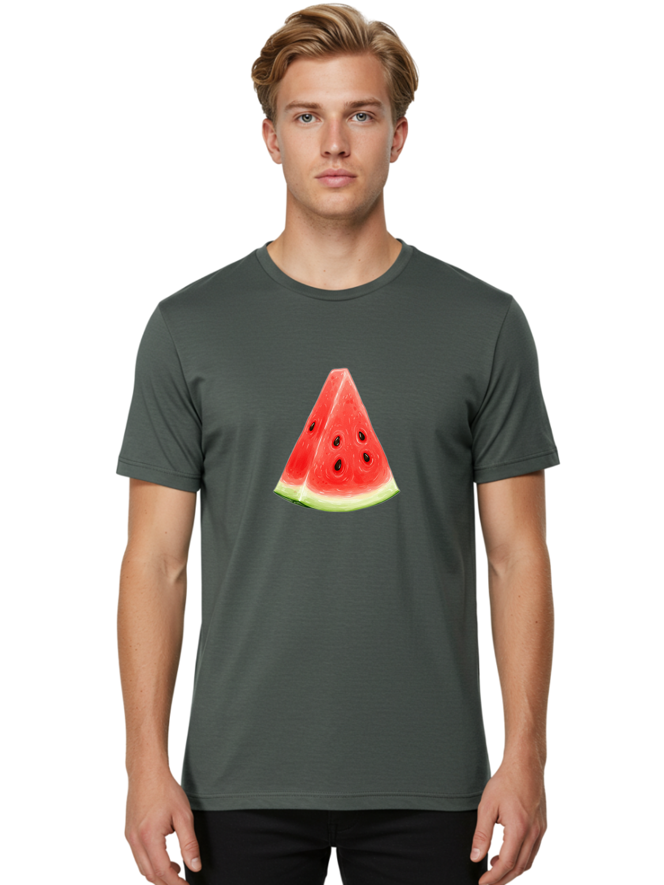 Watermelon-Slice-21 Men'S Graphic Tee, 100% Cotton, Comfortable Casual Summer Wear, Machine Washable, Vintage Camera, Old Camera, Antique Camera, Black Camera, Classic Photography, Photography Equipment, Nostalgic Device, Film Camera, Baf634 30