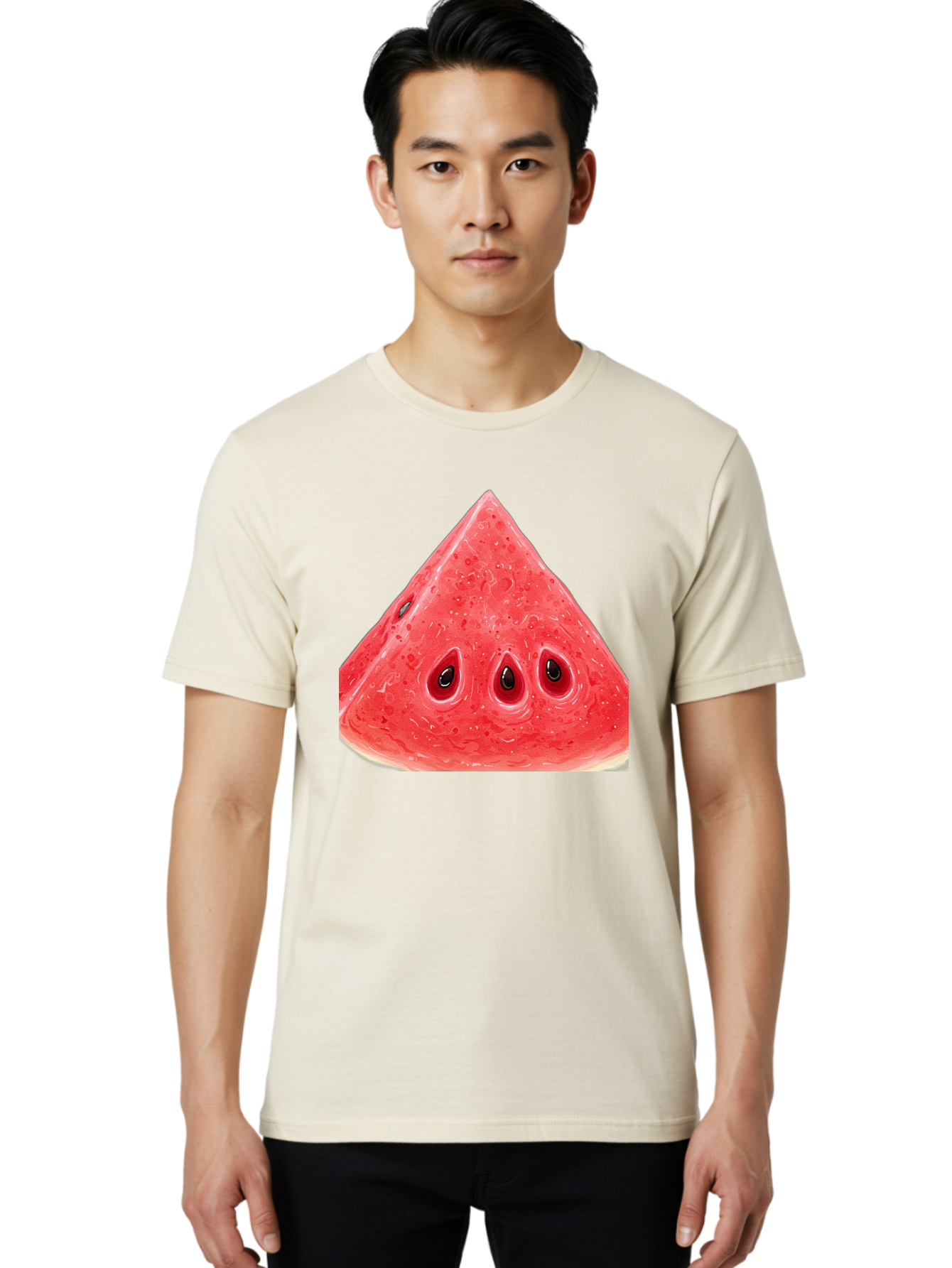 Watermelon-Slice-4 Men'S Graphic Tee, 100% Cotton, Comfortable Casual Summer Wear, Machine Washable, Vintage Camera, Old Camera, Antique Camera, Black Camera, Classic Photography, Photography Equipment, Nostalgic Device, Film Camera, Baf636 16