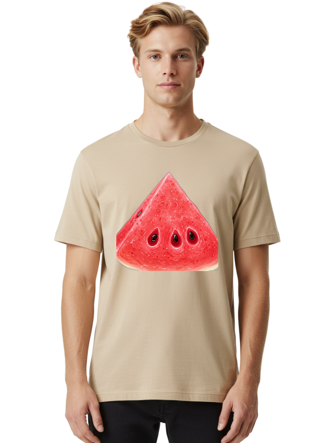 Watermelon-Slice-4 Men'S Graphic Tee, 100% Cotton, Comfortable Casual Summer Wear, Machine Washable, Vintage Camera, Old Camera, Antique Camera, Black Camera, Classic Photography, Photography Equipment, Nostalgic Device, Film Camera, Baf636 26