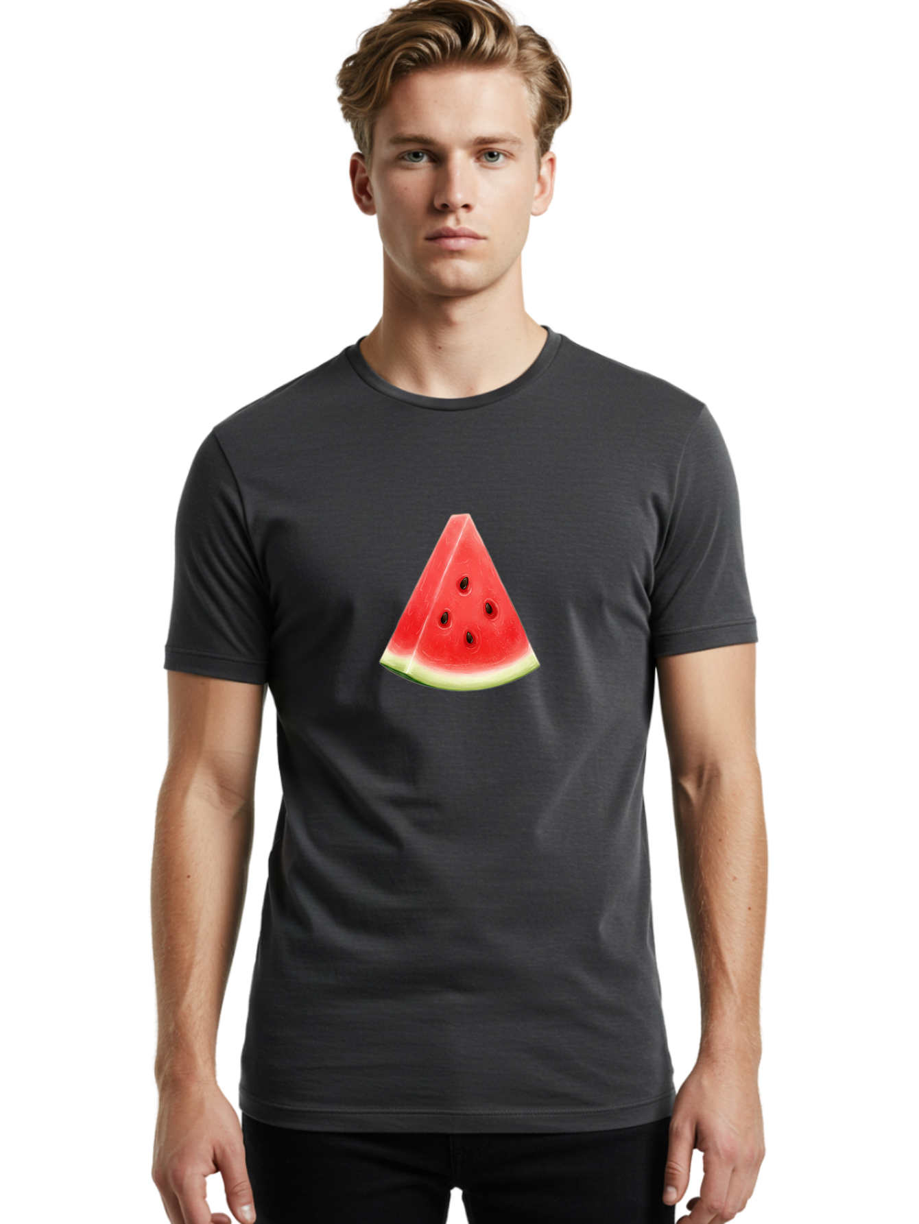 Watermelon-Slice-5 Men'S Graphic Tee, 100% Cotton, Comfortable Casual Summer Wear, Machine Washable, Vintage Camera, Old Camera, Antique Camera, Black Camera, Classic Photography, Photography Equipment, Nostalgic Device, Film Camera, Baf637 18