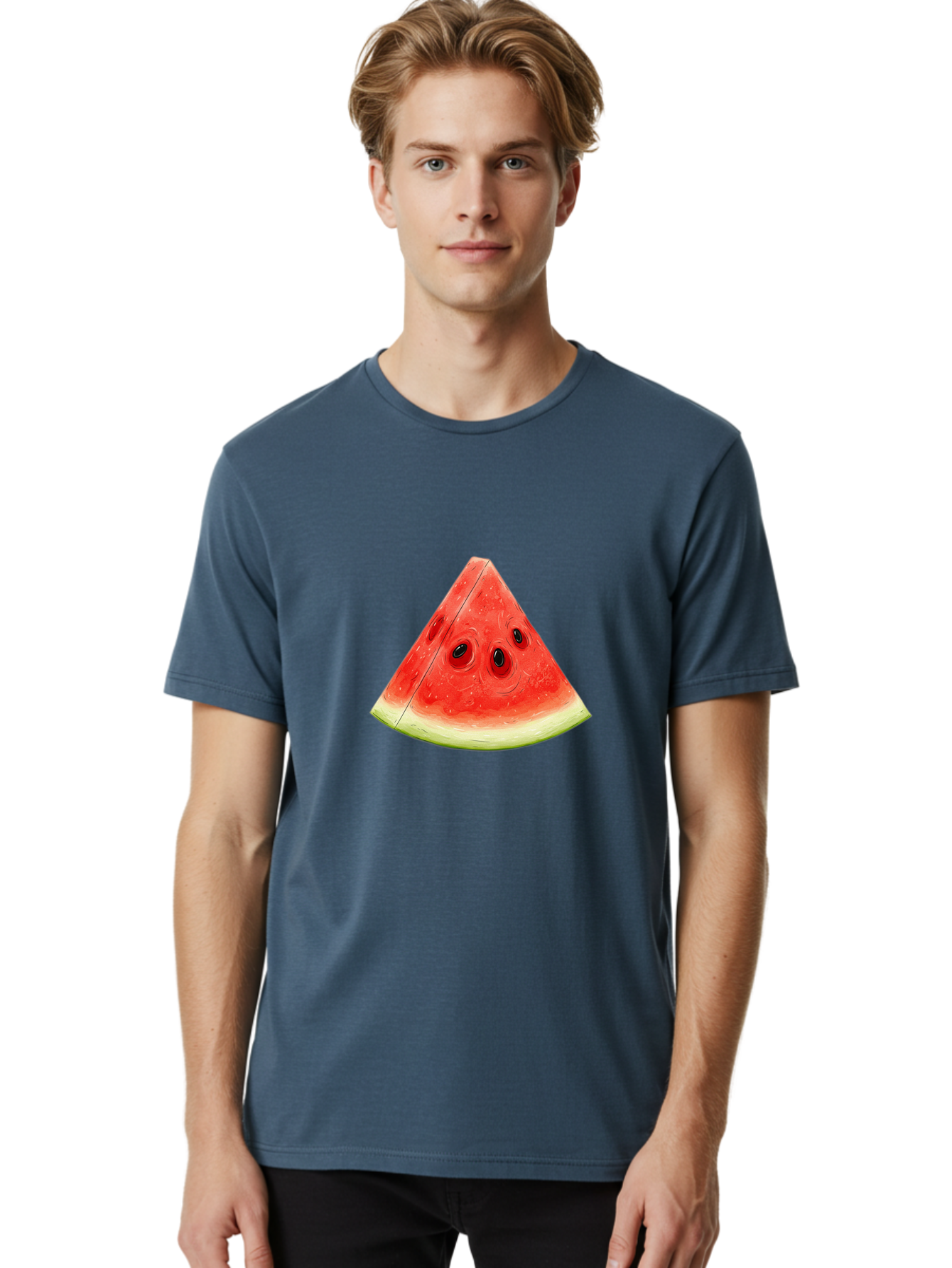 Watermelon-Slice-6 Men'S Graphic Tee, 100% Cotton, Comfortable Casual Summer Wear, Machine Washable, Vintage Camera, Old Camera, Antique Camera, Black Camera, Classic Photography, Photography Equipment, Nostalgic Device, Film Camera, Baf638 16