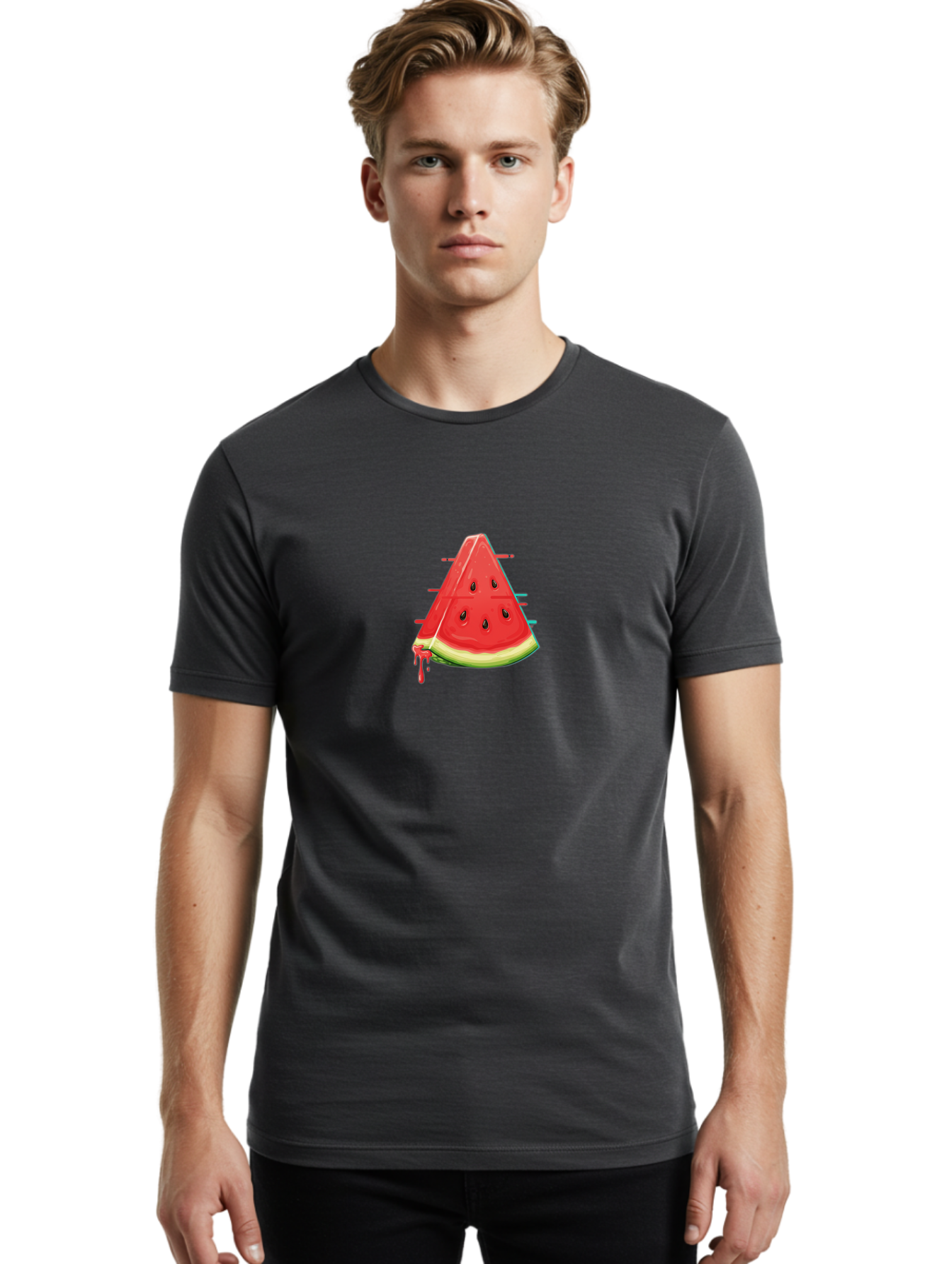 Watermelon-Slice-9 Men'S Graphic Tee, 100% Cotton, Comfortable Casual Summer Wear, Machine Washable, Vintage Camera, Old Camera, Antique Camera, Black Camera, Classic Photography, Photography Equipment, Nostalgic Device, Film Camera, Baf641 10