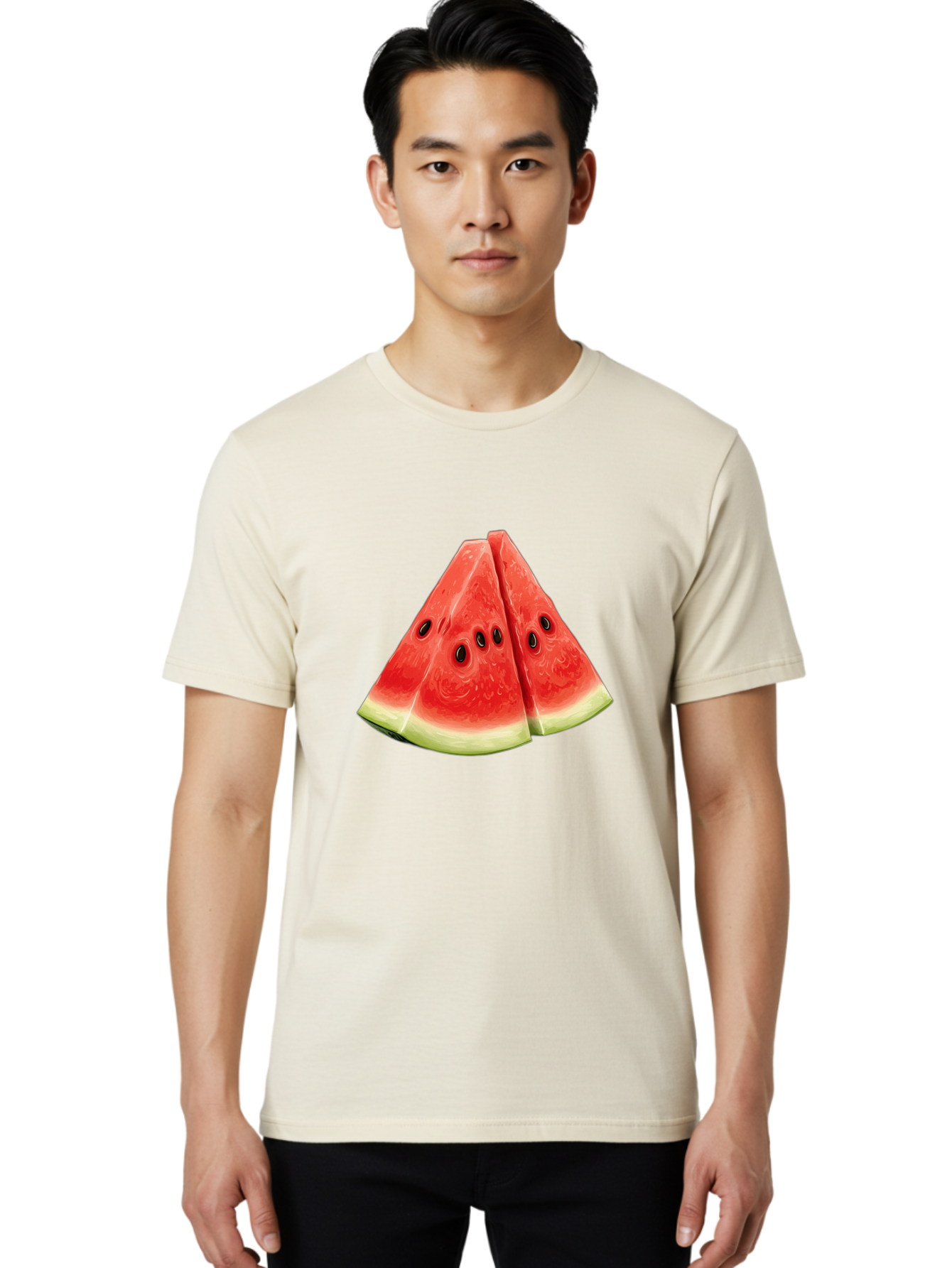 Watermelon-Slices Men'S Graphic Tee, 100% Cotton, Comfortable Casual Summer Wear, Machine Washable, Vintage Camera, Old Camera, Antique Camera, Black Camera, Classic Photography, Photography Equipment, Nostalgic Device, Film Camera, Camera Art Baf643 16