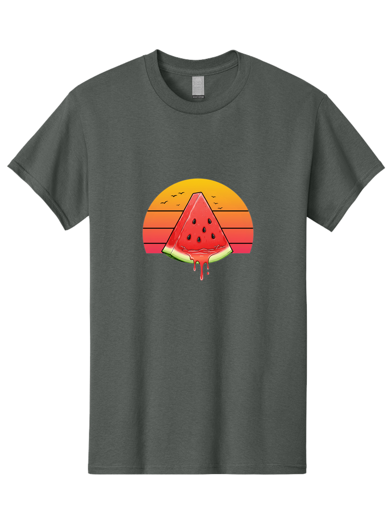 Watermelon-Sunset Men'S Graphic Tee, 100% Cotton, Comfortable Casual Summer Wear, Machine Washable, Vintage Camera, Old Camera, Antique Camera, Black Camera, Classic Photography, Photography Equipment, Nostalgic Device, Film Camera, Camera Art Baf644 27