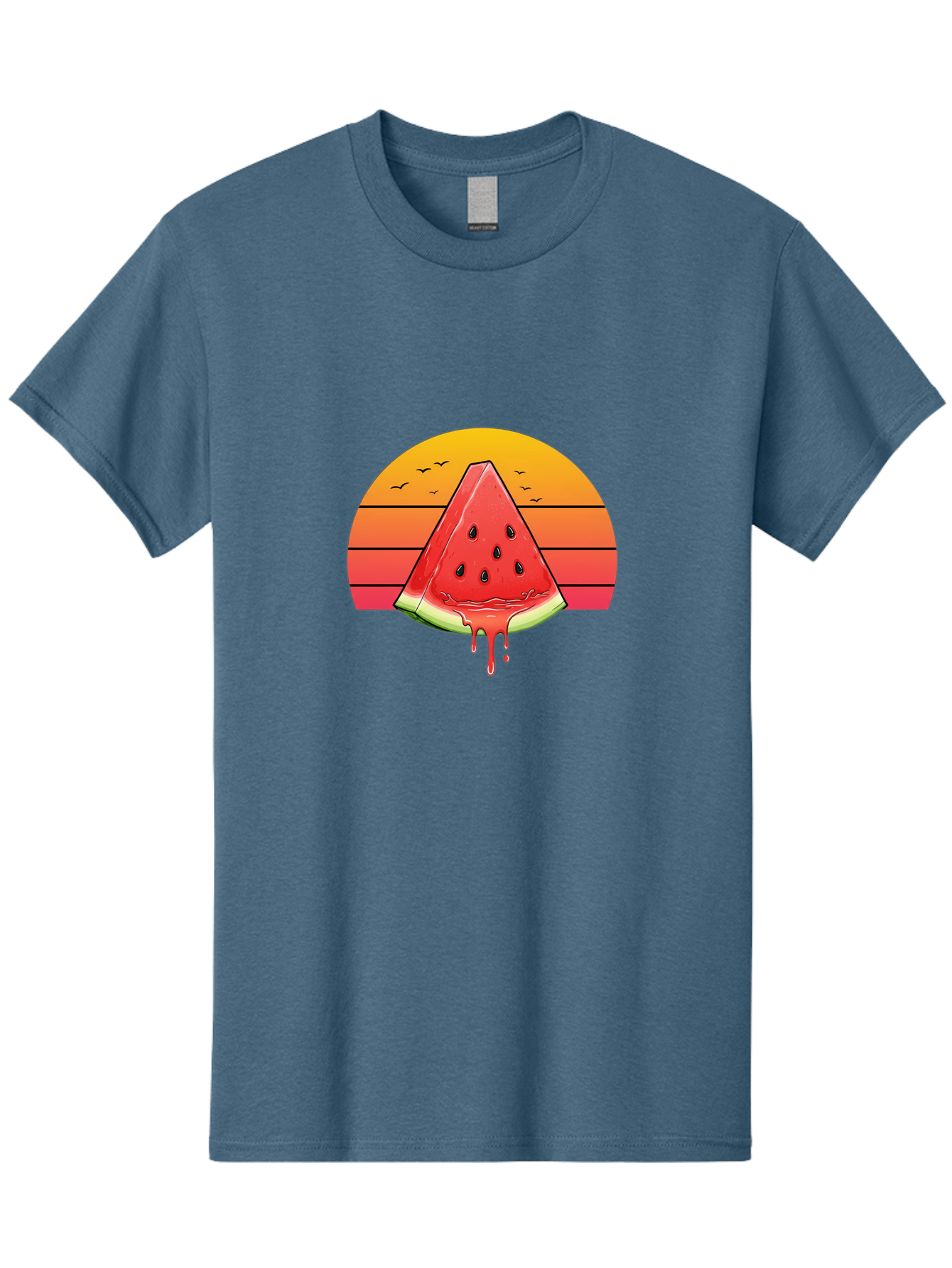 Watermelon-Sunset Men'S Graphic Tee, 100% Cotton, Comfortable Casual Summer Wear, Machine Washable, Vintage Camera, Old Camera, Antique Camera, Black Camera, Classic Photography, Photography Equipment, Nostalgic Device, Film Camera, Camera Art Baf644 29