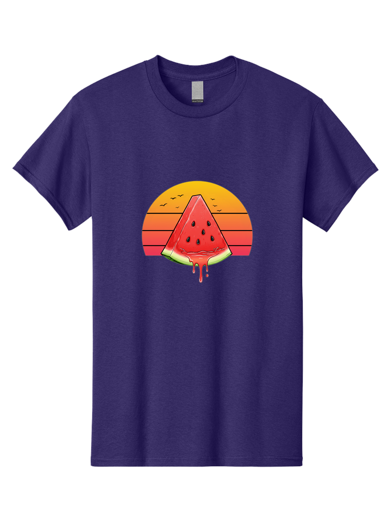 Watermelon-Sunset Men'S Graphic Tee, 100% Cotton, Comfortable Casual Summer Wear, Machine Washable, Vintage Camera, Old Camera, Antique Camera, Black Camera, Classic Photography, Photography Equipment, Nostalgic Device, Film Camera, Camera Art Baf644 19