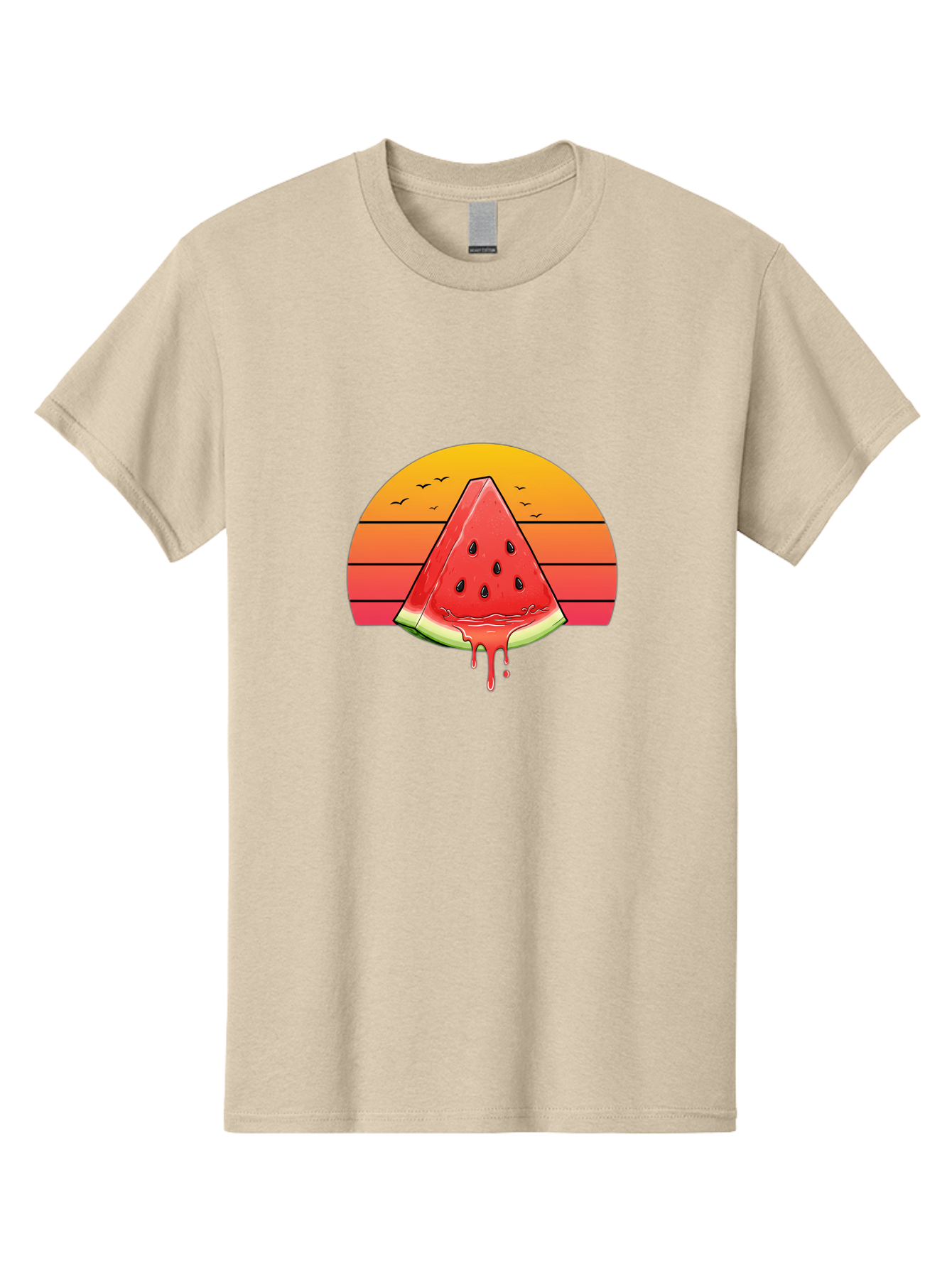 Watermelon-Sunset Men'S Graphic Tee, 100% Cotton, Comfortable Casual Summer Wear, Machine Washable, Vintage Camera, Old Camera, Antique Camera, Black Camera, Classic Photography, Photography Equipment, Nostalgic Device, Film Camera, Camera Art Baf644 5