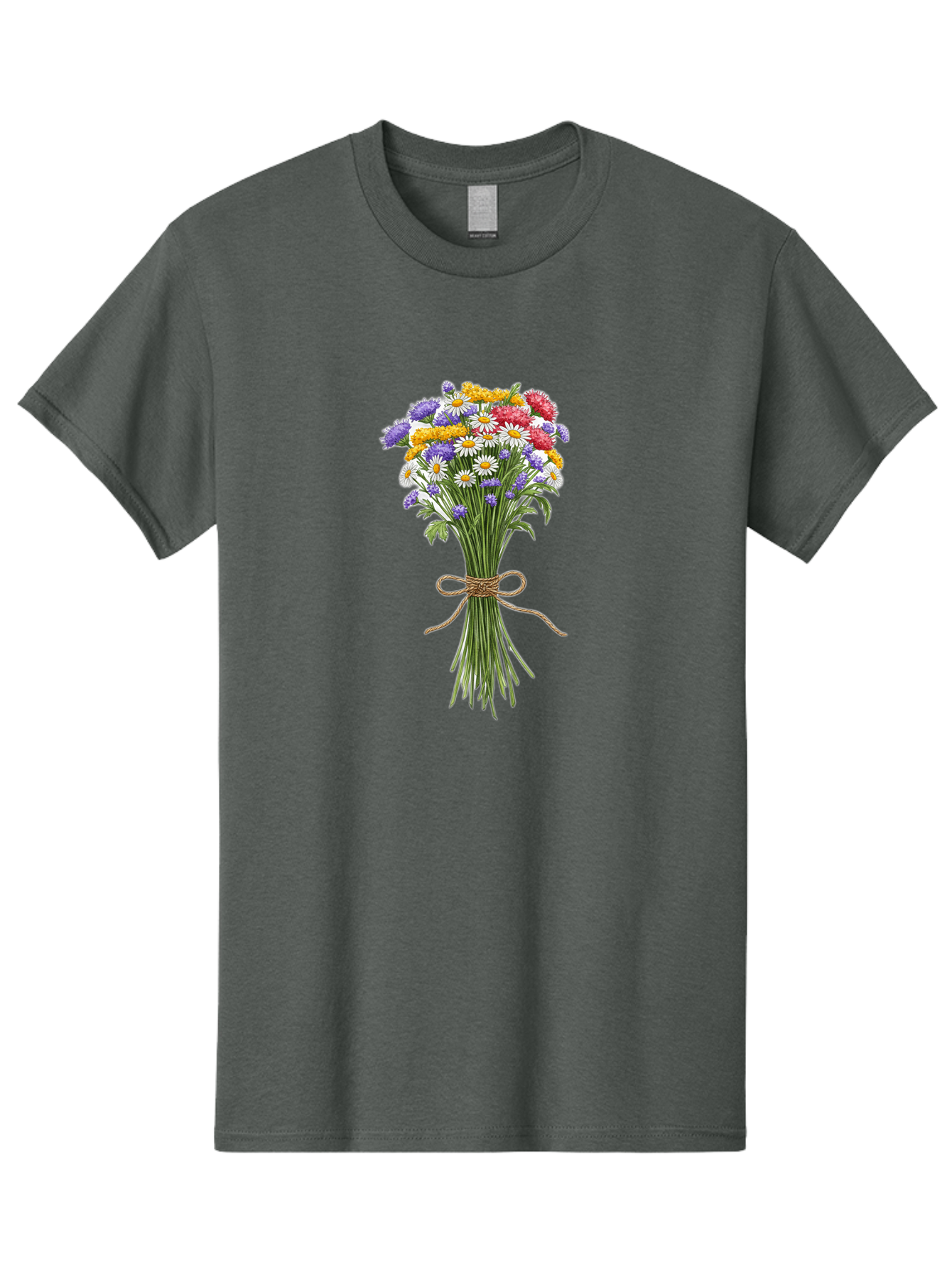 Wild-Flower-Bouquet-1 Men'S Graphic Tee, 100% Cotton, Comfortable Casual Summer Wear, Machine Washable, Vintage Camera, Old Camera, Antique Camera, Black Camera, Classic Photography, Photography Equipment, Nostalgic Device, Film Camera, Baf647 7
