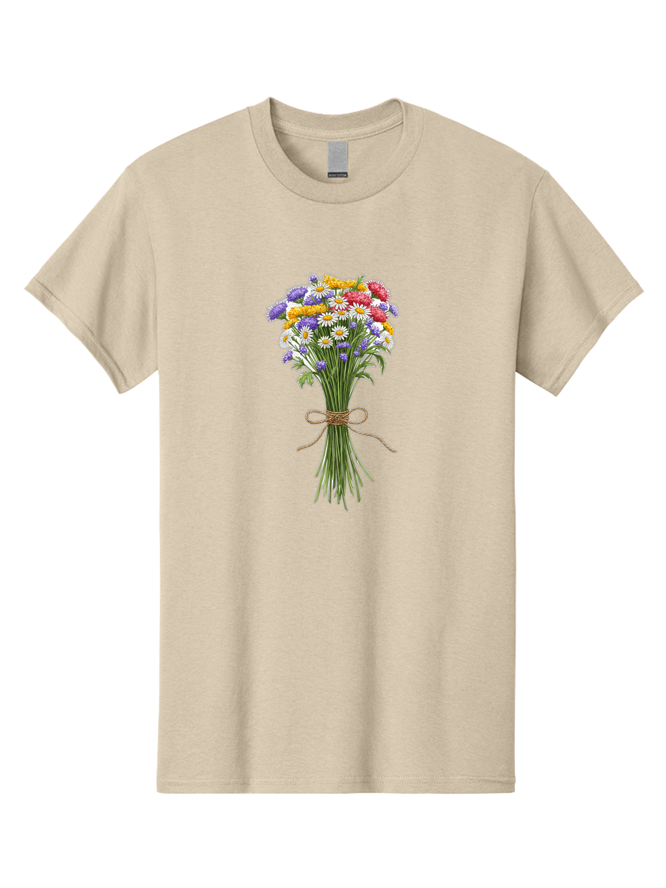 Wild-Flower-Bouquet-1 Men'S Graphic Tee, 100% Cotton, Comfortable Casual Summer Wear, Machine Washable, Vintage Camera, Old Camera, Antique Camera, Black Camera, Classic Photography, Photography Equipment, Nostalgic Device, Film Camera, Baf647 15