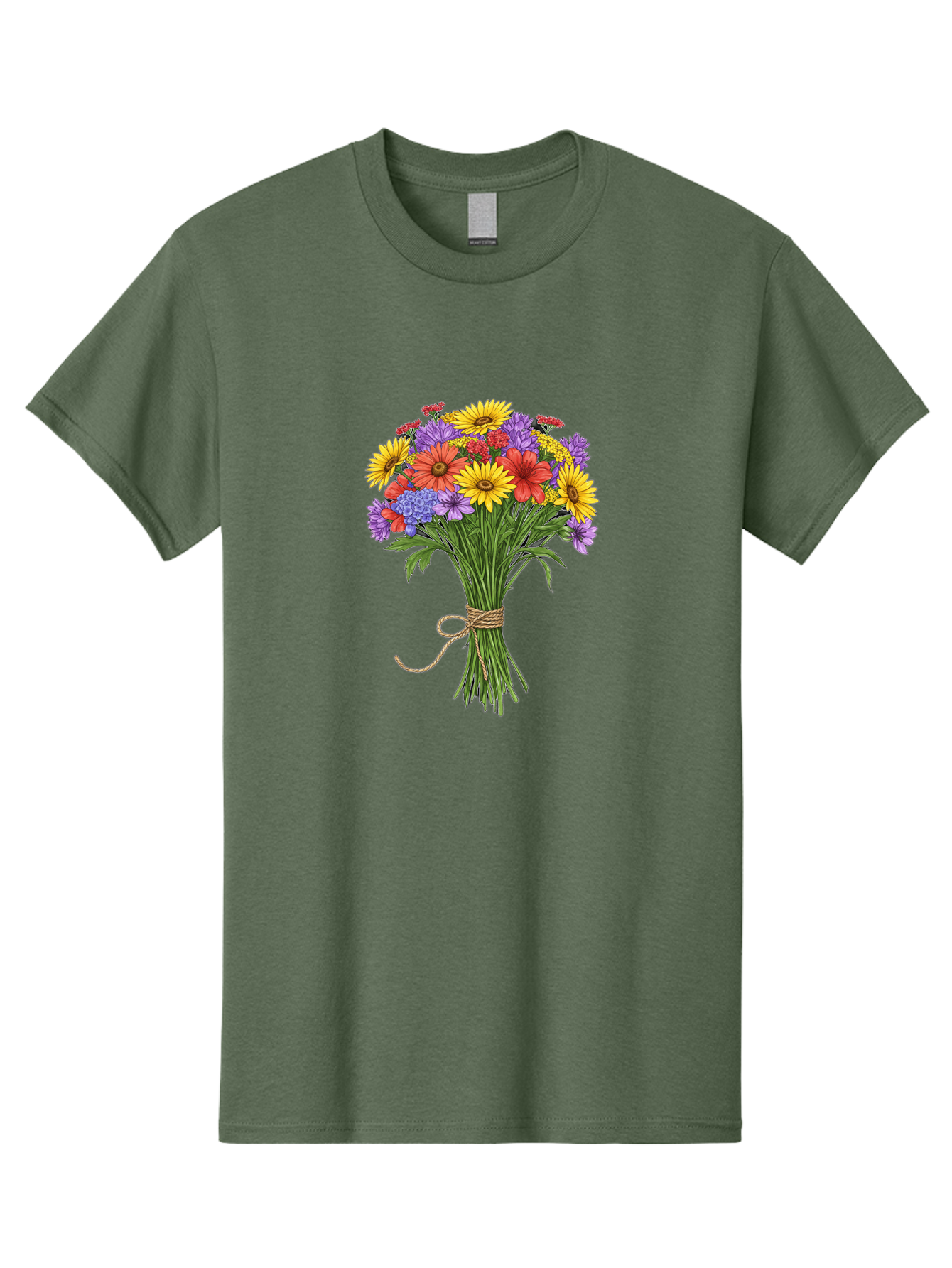 Wildflower-Bouquet-4 Men'S Graphic Tee, 100% Cotton, Comfortable Casual Summer Wear, Machine Washable, Vintage Camera, Old Camera, Antique Camera, Black Camera, Classic Photography, Photography Equipment, Nostalgic Device, Film Camera, Baf657 9
