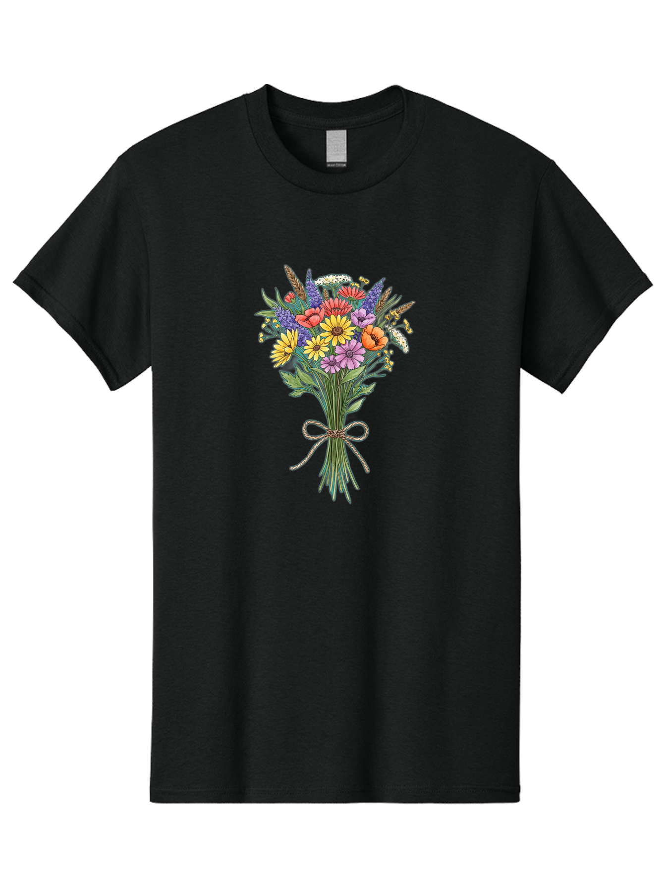 Wildflower-Bouquet-9 Men'S Graphic Tee, 100% Cotton, Comfortable Casual Summer Wear, Machine Washable, Vintage Camera, Old Camera, Antique Camera, Black Camera, Classic Photography, Photography Equipment, Nostalgic Device, Film Camera, Baf662 5
