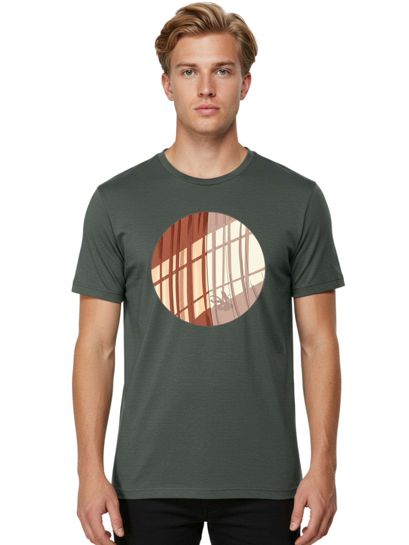 Window-Curtain-Shadows Men'S Graphic Tee, 100% Cotton, Comfortable Casual Summer Wear, Machine Washable, Vintage Camera, Old Camera, Antique Camera, Black Camera, Classic Photography, Photography Equipment, Nostalgic Device, Film Camera, Baf664 12