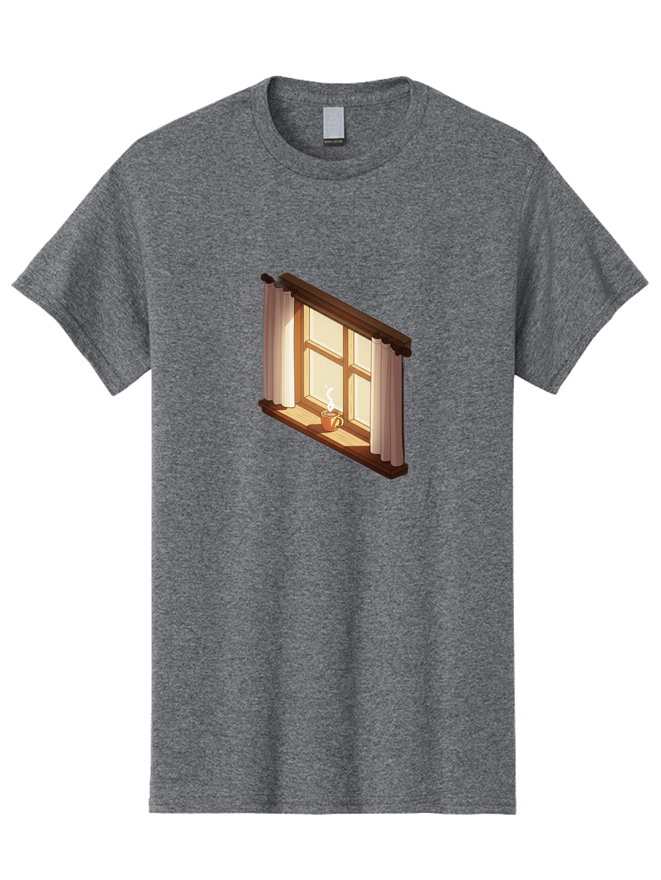 Window-With-Coffee-Cup Men'S Graphic Tee, 100% Cotton, Comfortable Casual Summer Wear, Machine Washable, Vintage Camera, Old Camera, Antique Camera, Black Camera, Classic Photography, Photography Equipment, Nostalgic Device, Film Camera, Baf665 5