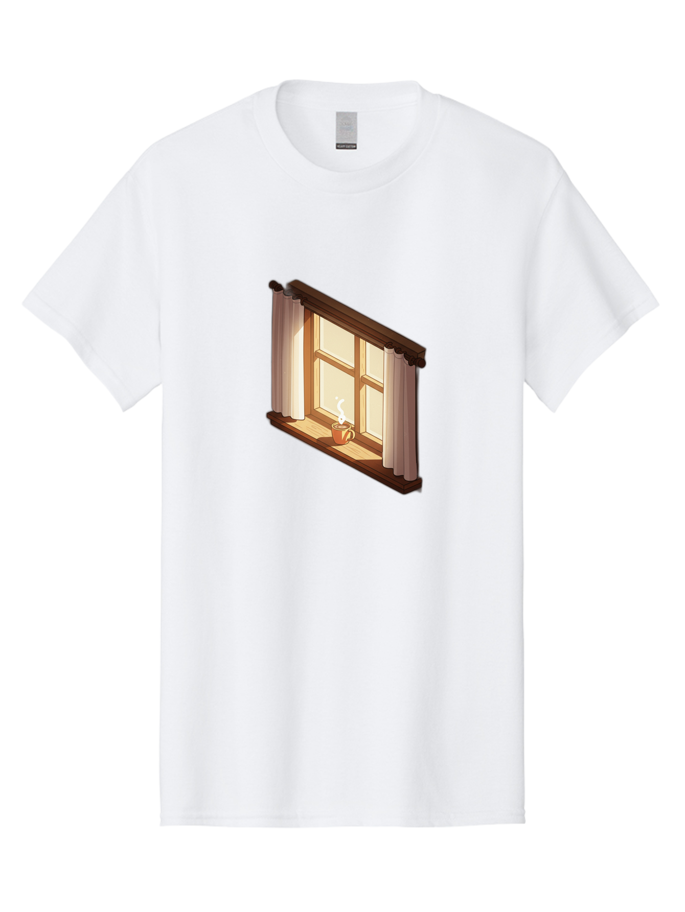 Window-With-Coffee-Cup Men'S Graphic Tee, 100% Cotton, Comfortable Casual Summer Wear, Machine Washable, Vintage Camera, Old Camera, Antique Camera, Black Camera, Classic Photography, Photography Equipment, Nostalgic Device, Film Camera, Baf665 25