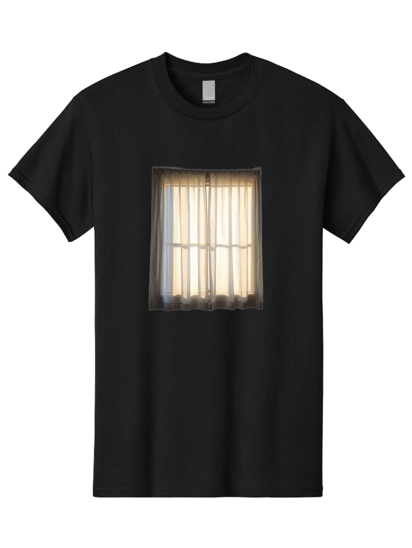 Window-With-Curtains-1 Men'S Graphic Tee, 100% Cotton, Comfortable Casual Summer Wear, Machine Washable, Vintage Camera, Old Camera, Antique Camera, Black Camera, Classic Photography, Photography Equipment, Nostalgic Device, Film Camera, Baf666 25