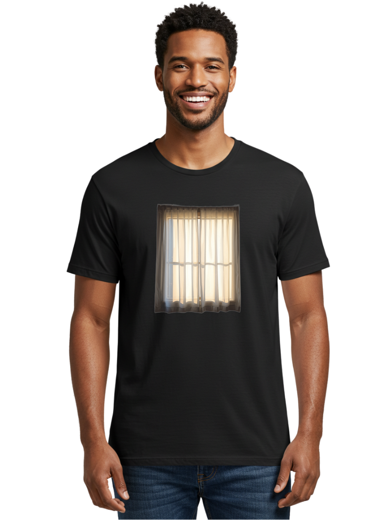Window-With-Curtains-1 Men'S Graphic Tee, 100% Cotton, Comfortable Casual Summer Wear, Machine Washable, Vintage Camera, Old Camera, Antique Camera, Black Camera, Classic Photography, Photography Equipment, Nostalgic Device, Film Camera, Baf666 26