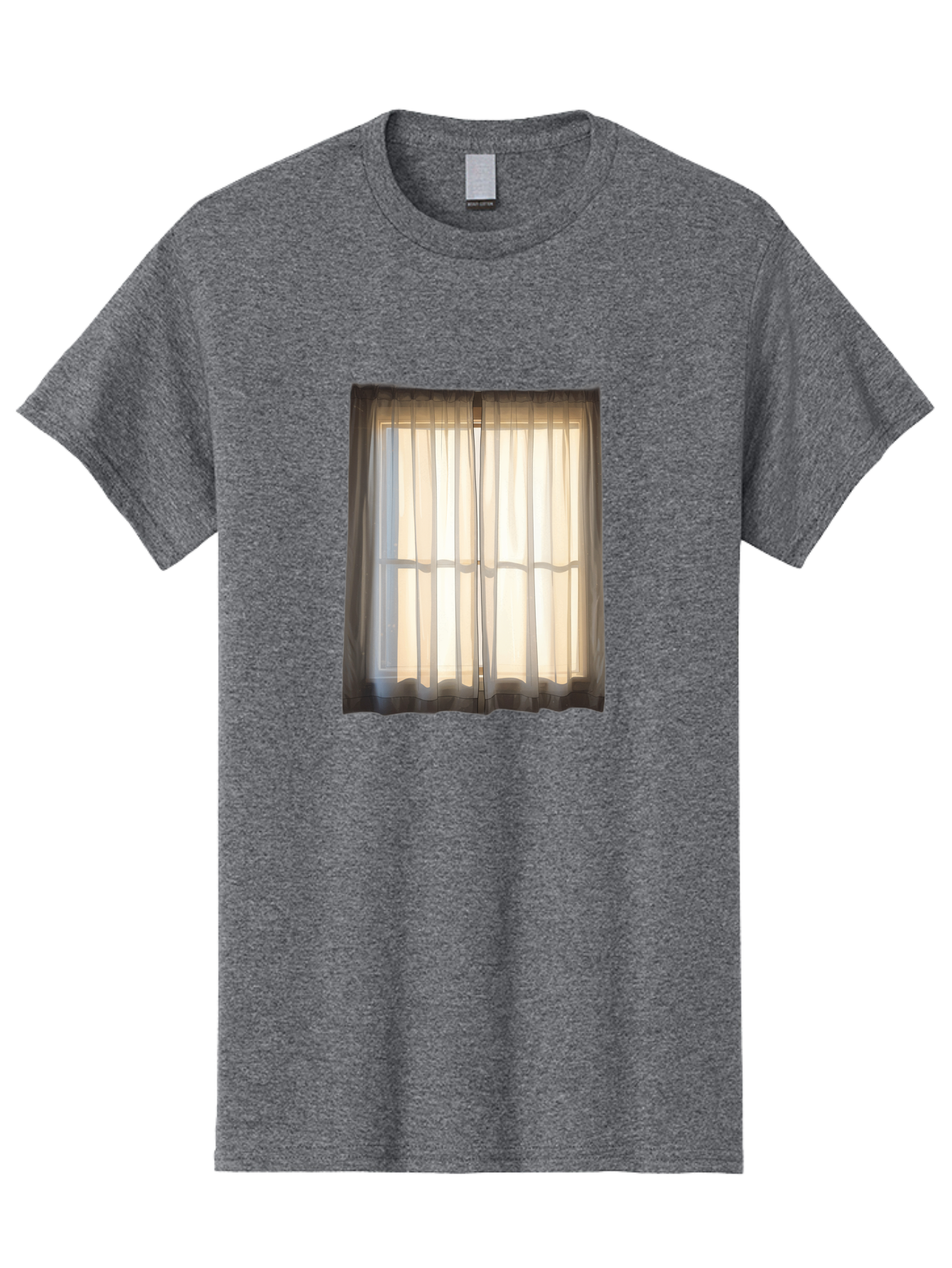 Window-With-Curtains-1 Men'S Graphic Tee, 100% Cotton, Comfortable Casual Summer Wear, Machine Washable, Vintage Camera, Old Camera, Antique Camera, Black Camera, Classic Photography, Photography Equipment, Nostalgic Device, Film Camera, Baf666 3