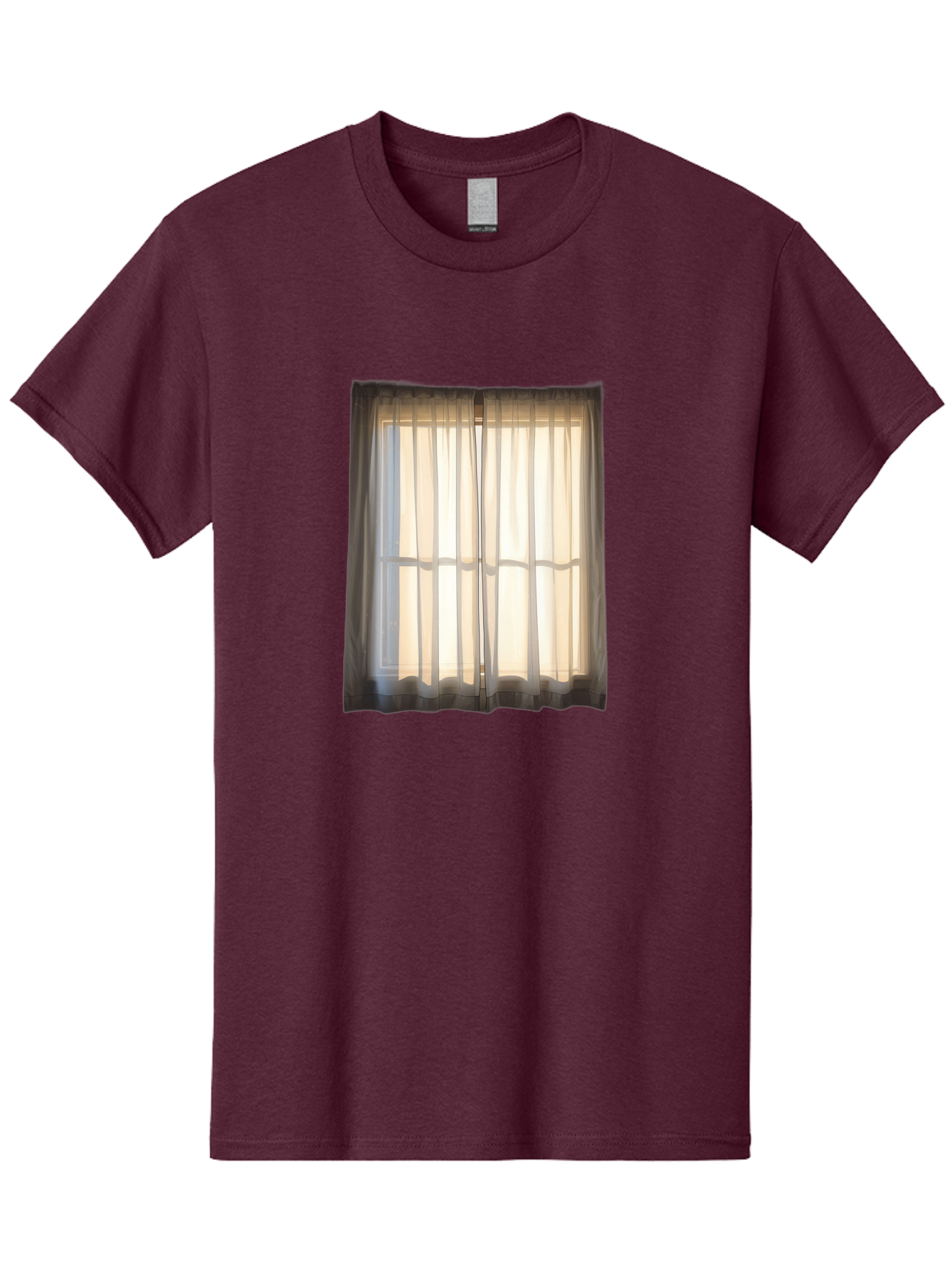 Window-With-Curtains-1 Men'S Graphic Tee, 100% Cotton, Comfortable Casual Summer Wear, Machine Washable, Vintage Camera, Old Camera, Antique Camera, Black Camera, Classic Photography, Photography Equipment, Nostalgic Device, Film Camera, Baf666 11