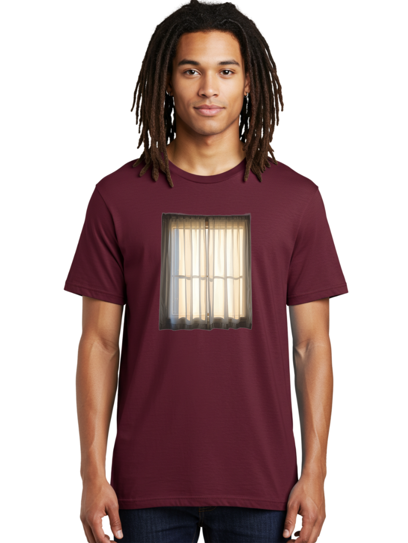 Window-With-Curtains-1 Men'S Graphic Tee, 100% Cotton, Comfortable Casual Summer Wear, Machine Washable, Vintage Camera, Old Camera, Antique Camera, Black Camera, Classic Photography, Photography Equipment, Nostalgic Device, Film Camera, Baf666 12