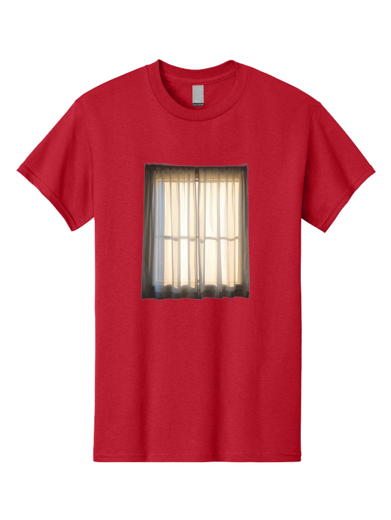 Window-With-Curtains-1 Men'S Graphic Tee, 100% Cotton, Comfortable Casual Summer Wear, Machine Washable, Vintage Camera, Old Camera, Antique Camera, Black Camera, Classic Photography, Photography Equipment, Nostalgic Device, Film Camera, Baf666 13