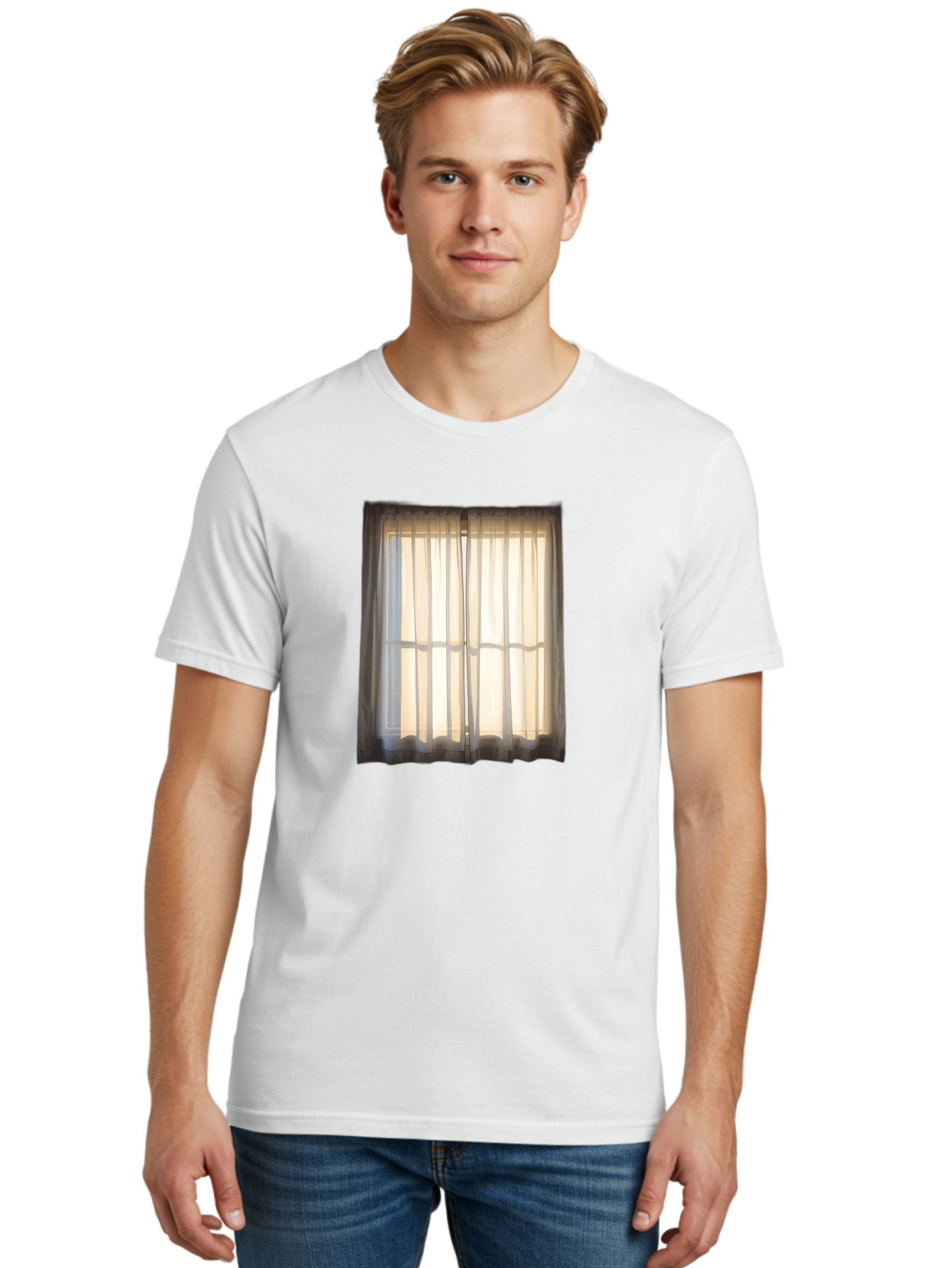 Window-With-Curtains-1 Men'S Graphic Tee, 100% Cotton, Comfortable Casual Summer Wear, Machine Washable, Vintage Camera, Old Camera, Antique Camera, Black Camera, Classic Photography, Photography Equipment, Nostalgic Device, Film Camera, Baf666 10