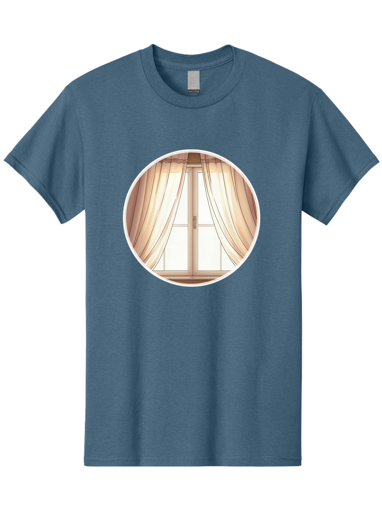 Window-With-Curtains Men'S Graphic Tee, 100% Cotton, Comfortable Casual Summer Wear, Machine Washable, Vintage Camera, Old Camera, Antique Camera, Black Camera, Classic Photography, Photography Equipment, Nostalgic Device, Film Camera, Baf667 5