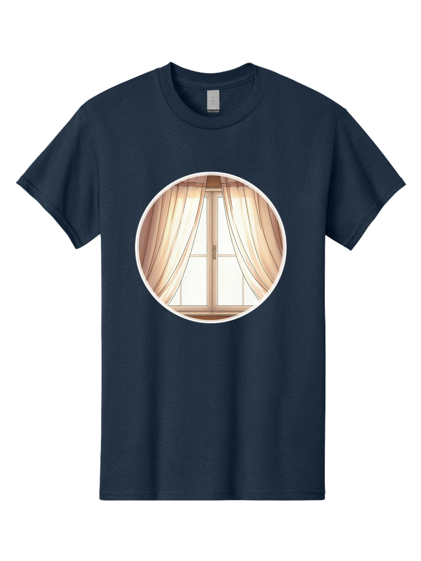Window-With-Curtains Men'S Graphic Tee, 100% Cotton, Comfortable Casual Summer Wear, Machine Washable, Vintage Camera, Old Camera, Antique Camera, Black Camera, Classic Photography, Photography Equipment, Nostalgic Device, Film Camera, Baf667 3