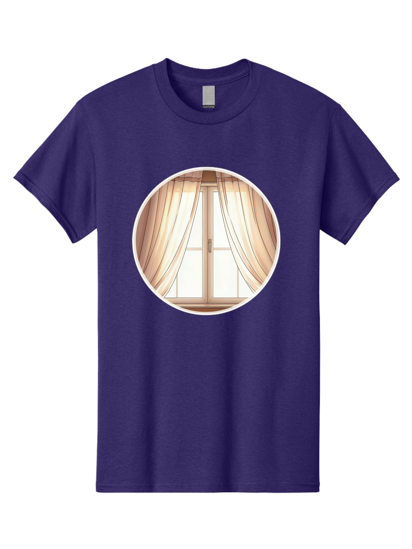 Window-With-Curtains Men'S Graphic Tee, 100% Cotton, Comfortable Casual Summer Wear, Machine Washable, Vintage Camera, Old Camera, Antique Camera, Black Camera, Classic Photography, Photography Equipment, Nostalgic Device, Film Camera, Baf667 25