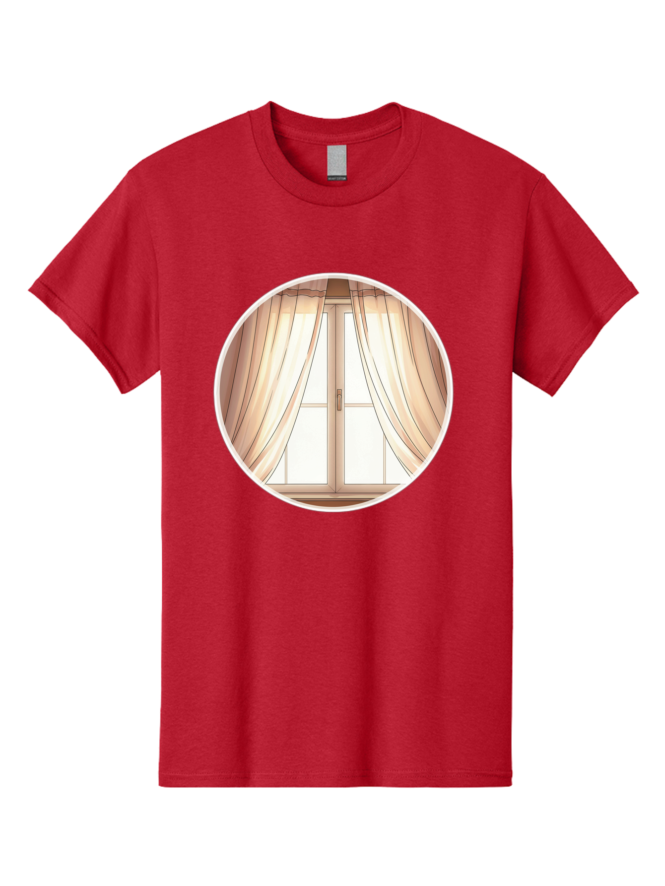 Window-With-Curtains Men'S Graphic Tee, 100% Cotton, Comfortable Casual Summer Wear, Machine Washable, Vintage Camera, Old Camera, Antique Camera, Black Camera, Classic Photography, Photography Equipment, Nostalgic Device, Film Camera, Baf667 13