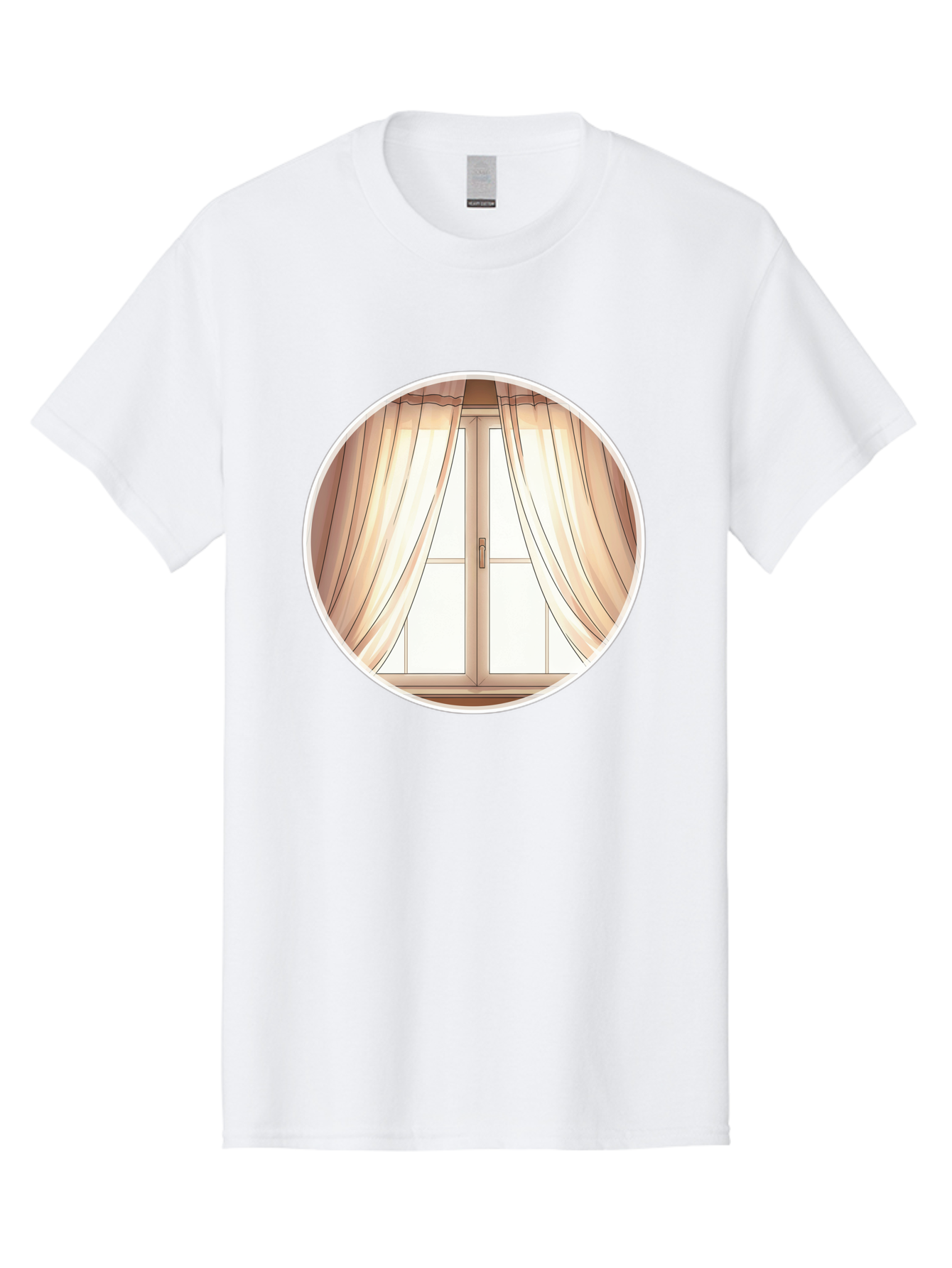 Window-With-Curtains Men'S Graphic Tee, 100% Cotton, Comfortable Casual Summer Wear, Machine Washable, Vintage Camera, Old Camera, Antique Camera, Black Camera, Classic Photography, Photography Equipment, Nostalgic Device, Film Camera, Baf667 21