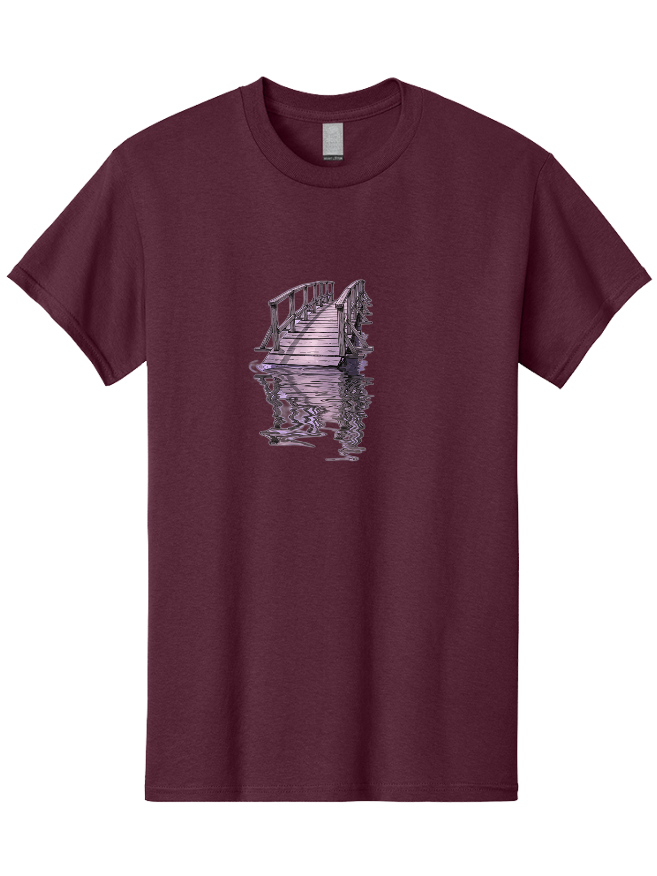 Wooden-Dock-Reflection Men'S Graphic Tee, 100% Cotton, Comfortable Casual Summer Wear, Machine Washable, Vintage Camera, Old Camera, Antique Camera, Black Camera, Classic Photography, Photography Equipment, Nostalgic Device, Film Camera, Baf673 17